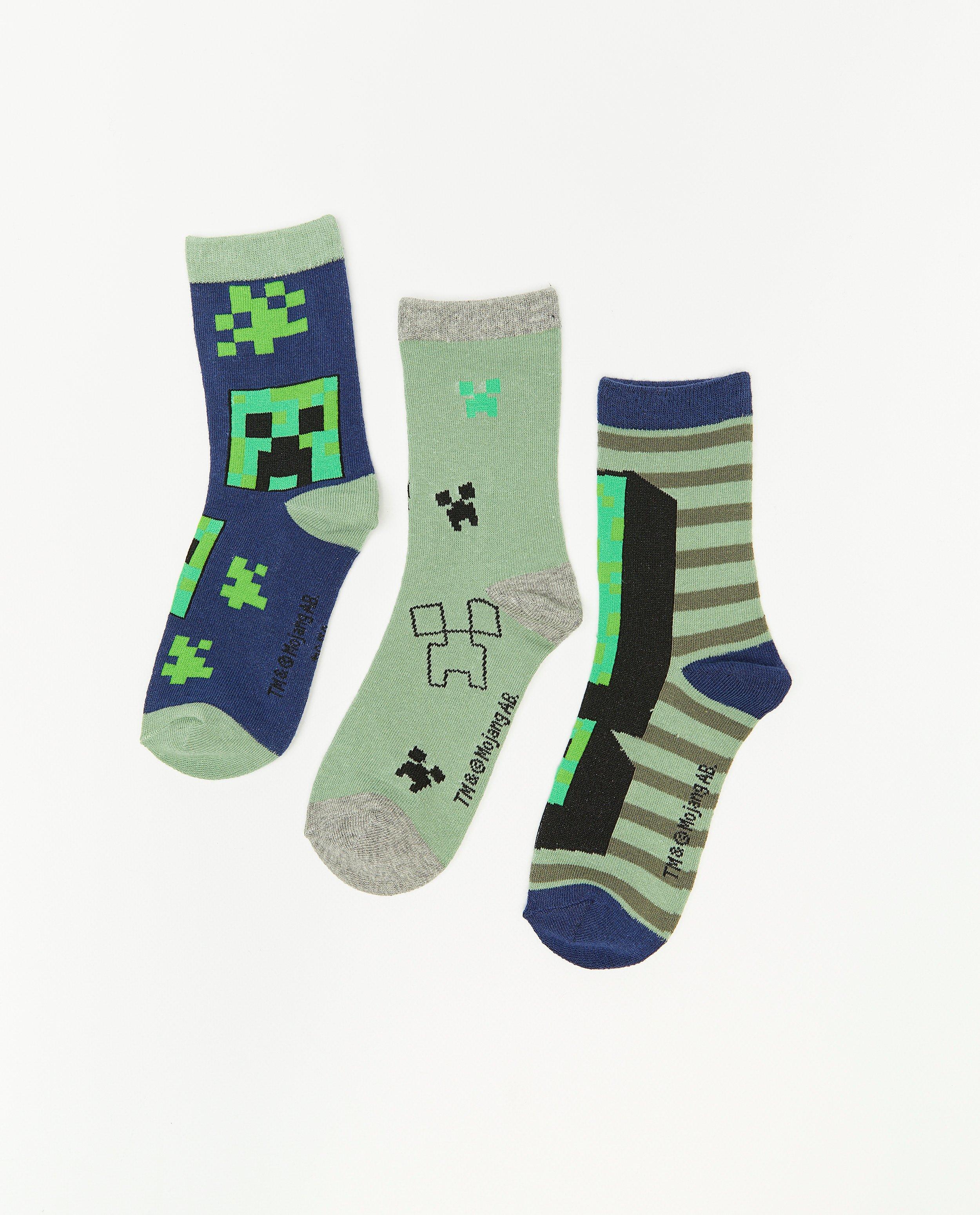 Lot de 3 paires de chaussettes Minecraft - null - Minecraft
