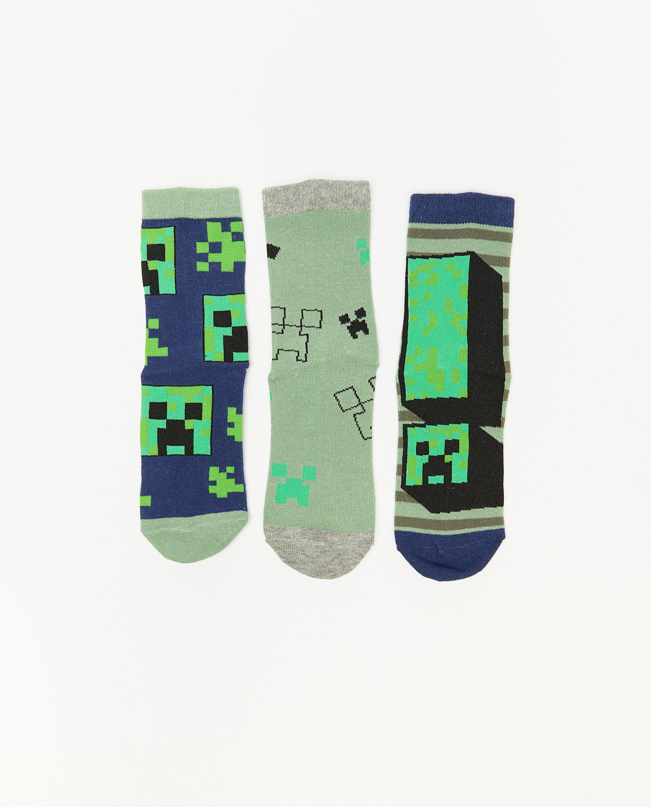 Chaussettes - Lot de 3 paires de chaussettes Minecraft