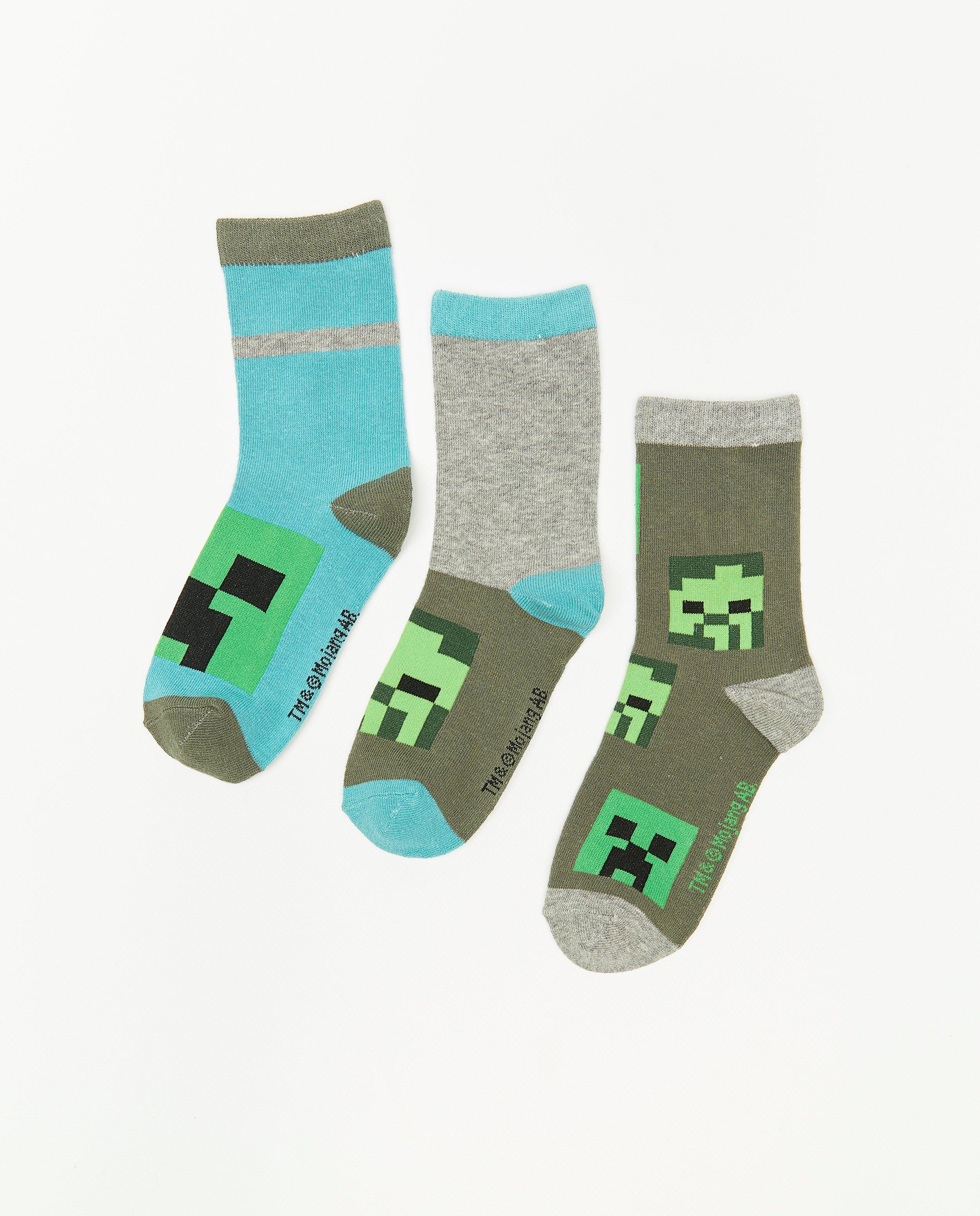 Set van 3 paar kousen Minecraft - null - Minecraft