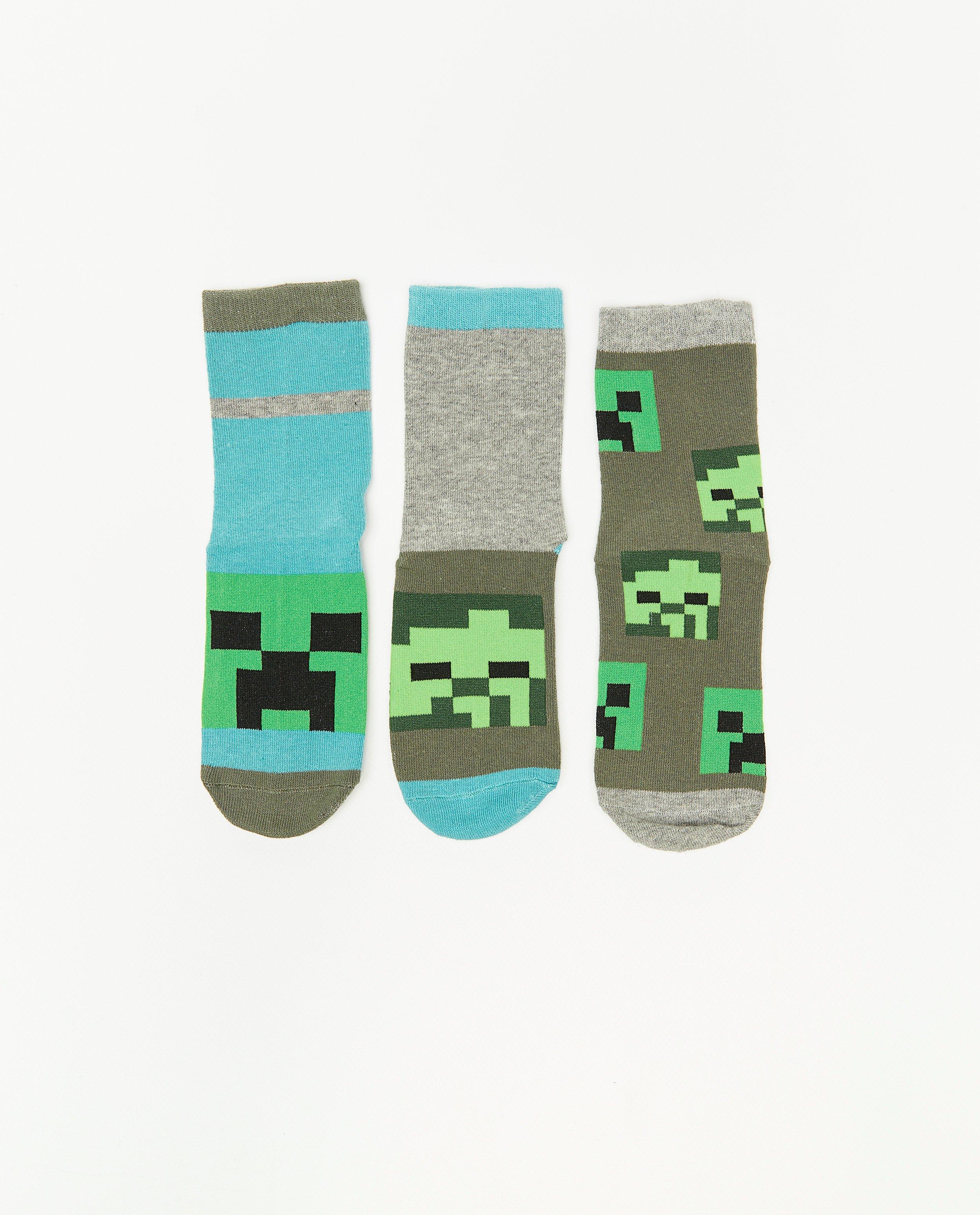 Kousen - Set van 3 paar kousen Minecraft