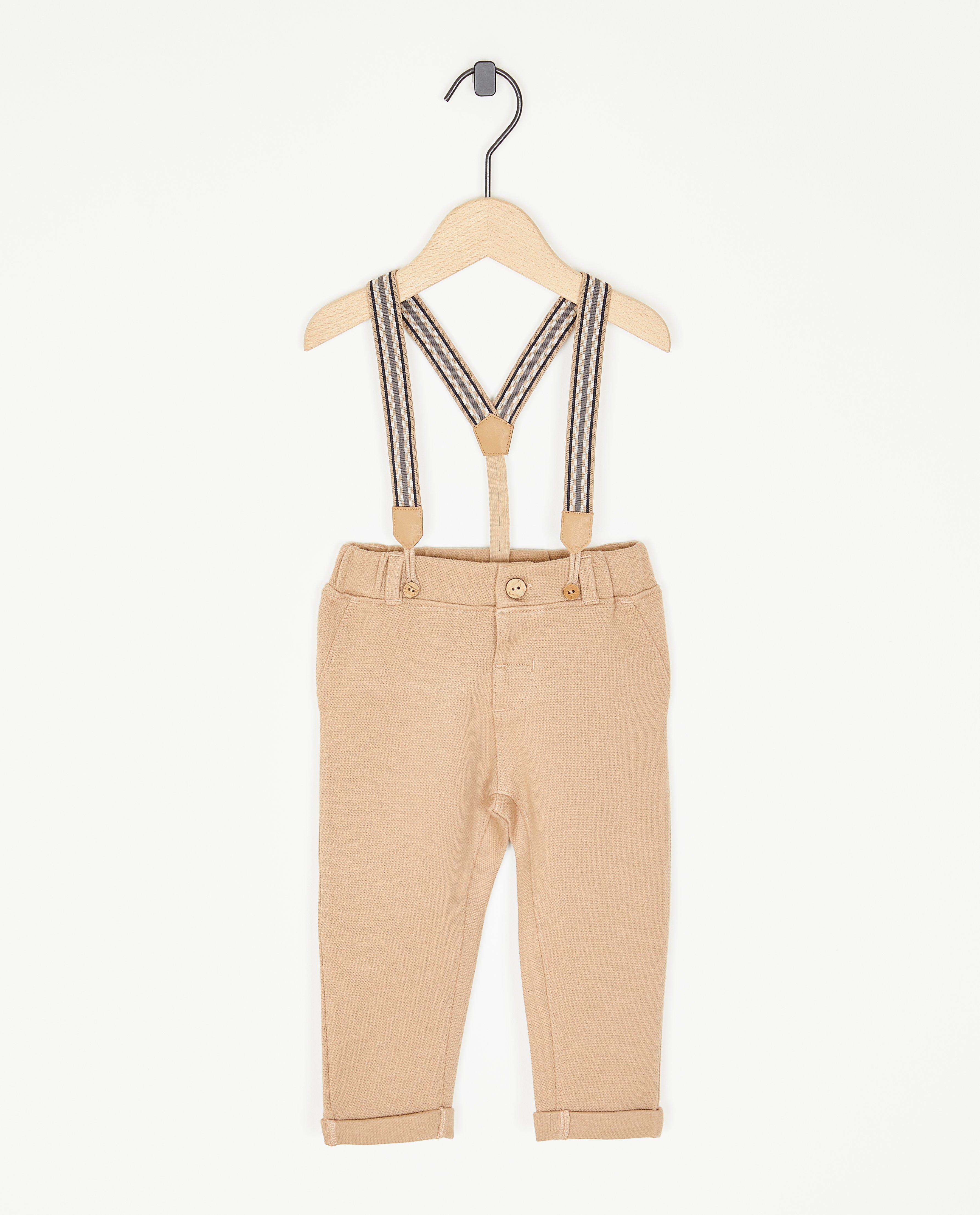 Pantalon avec des bretelles amovibles - null - Cuddles and Smiles