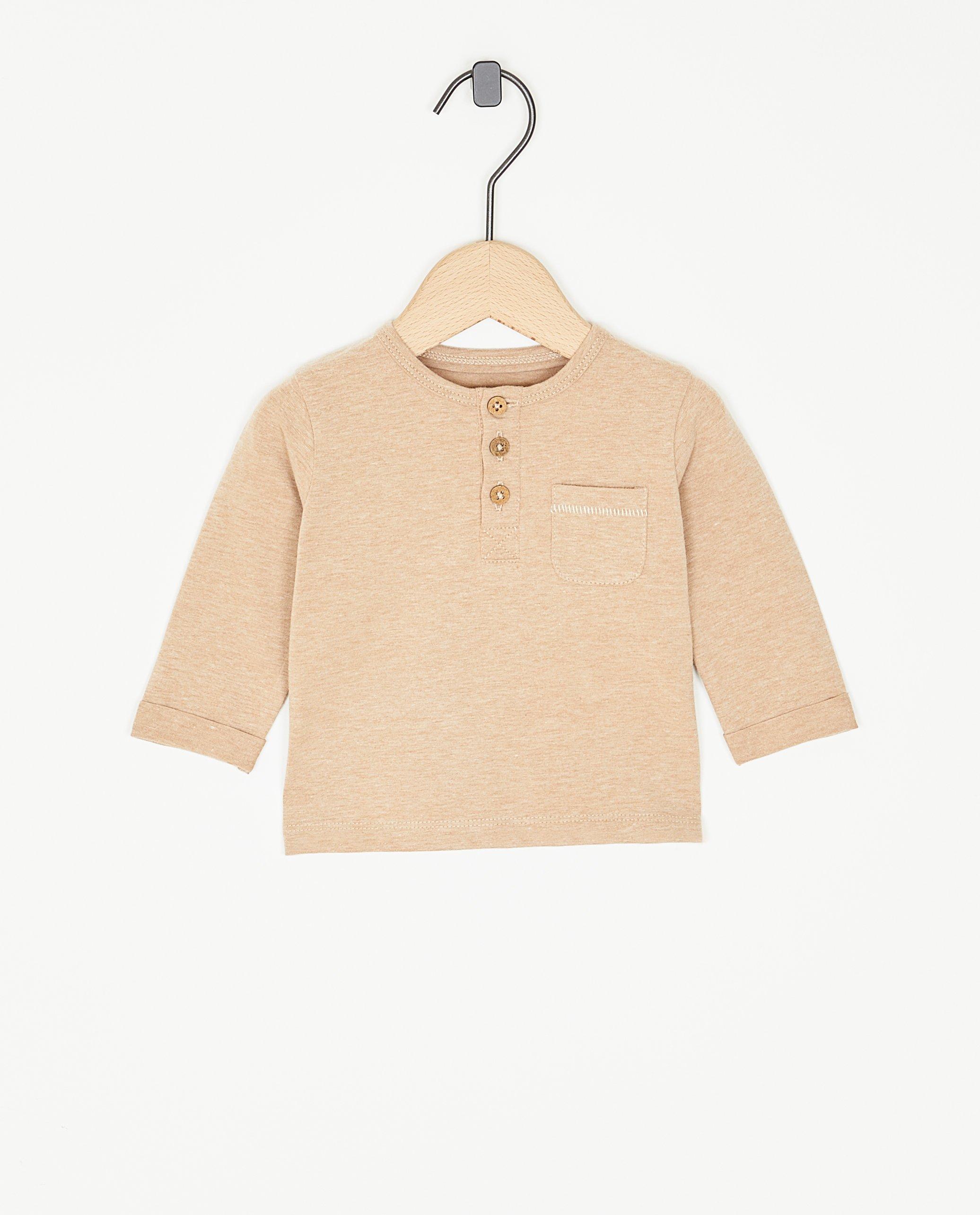 T-shirt à manches longues brun clair - null - Cuddles and Smiles