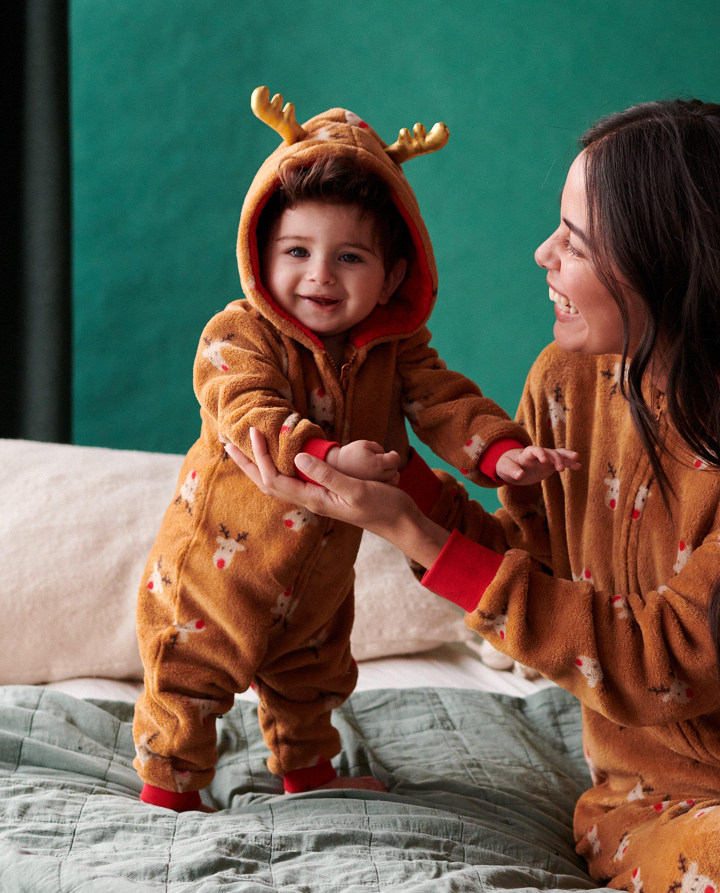 Nachtkleding - Onesie met rendierprint, baby