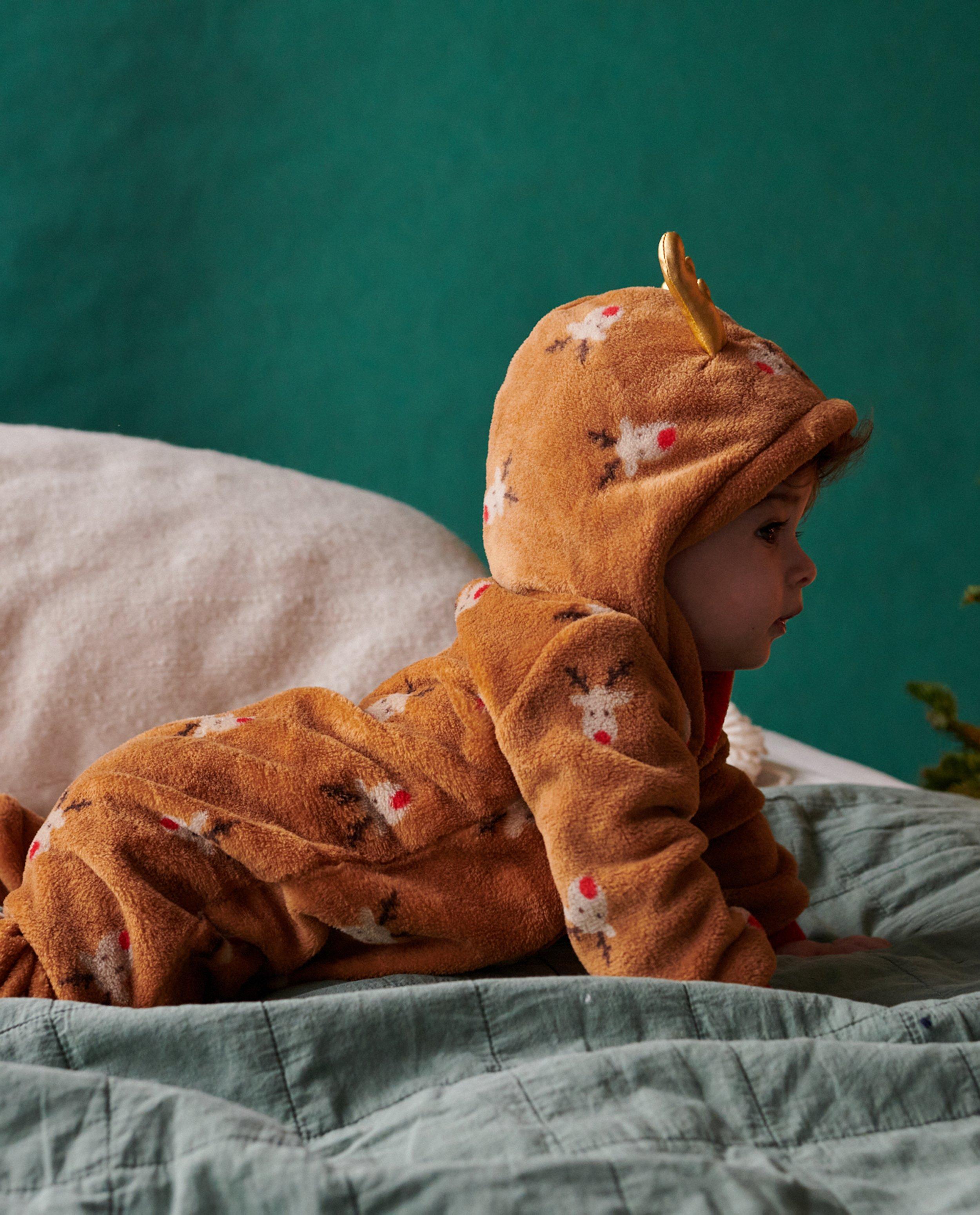 Nachtkleding - Onesie met rendierprint, baby