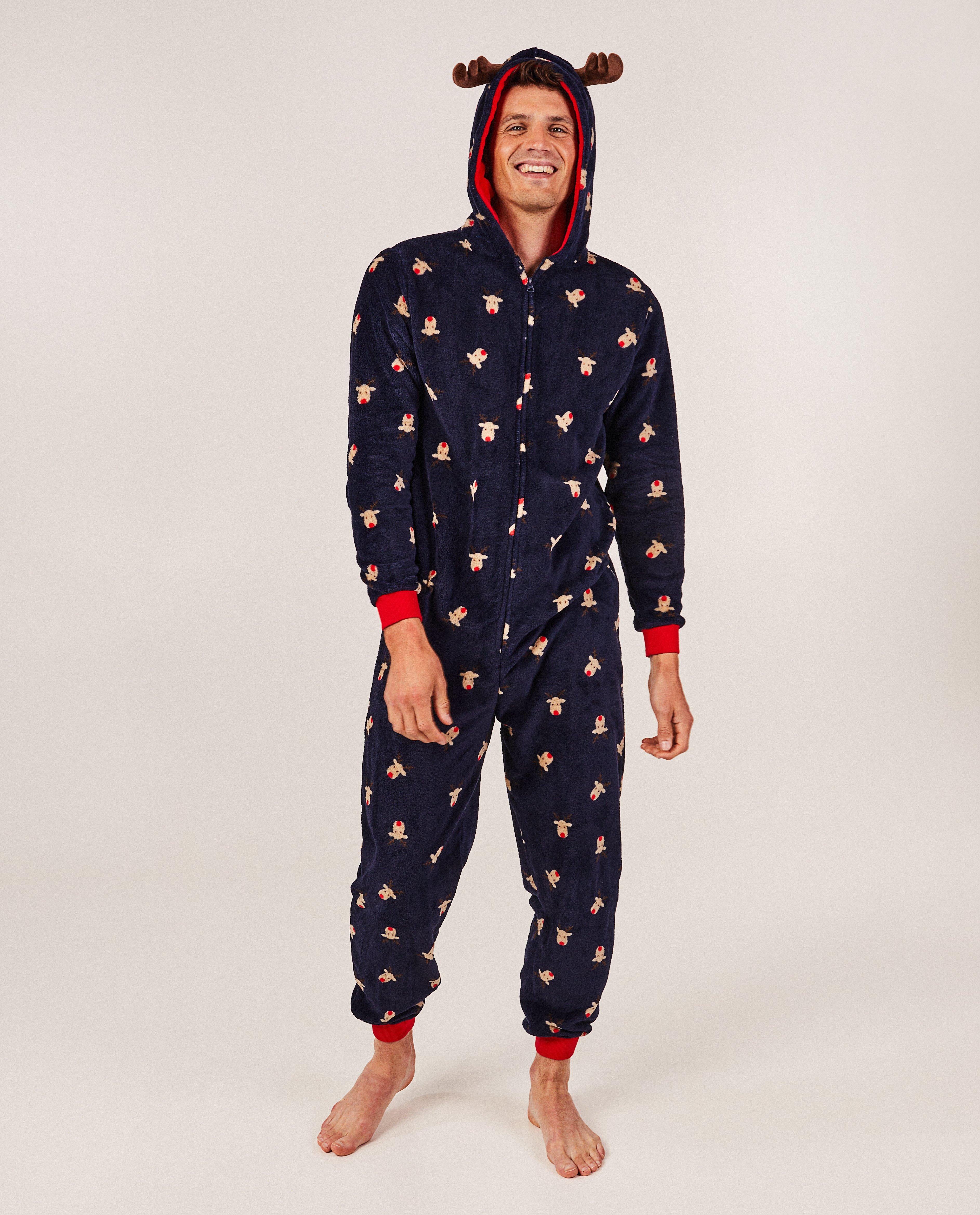 Onesie met rendierprint, heren - null - Familystories