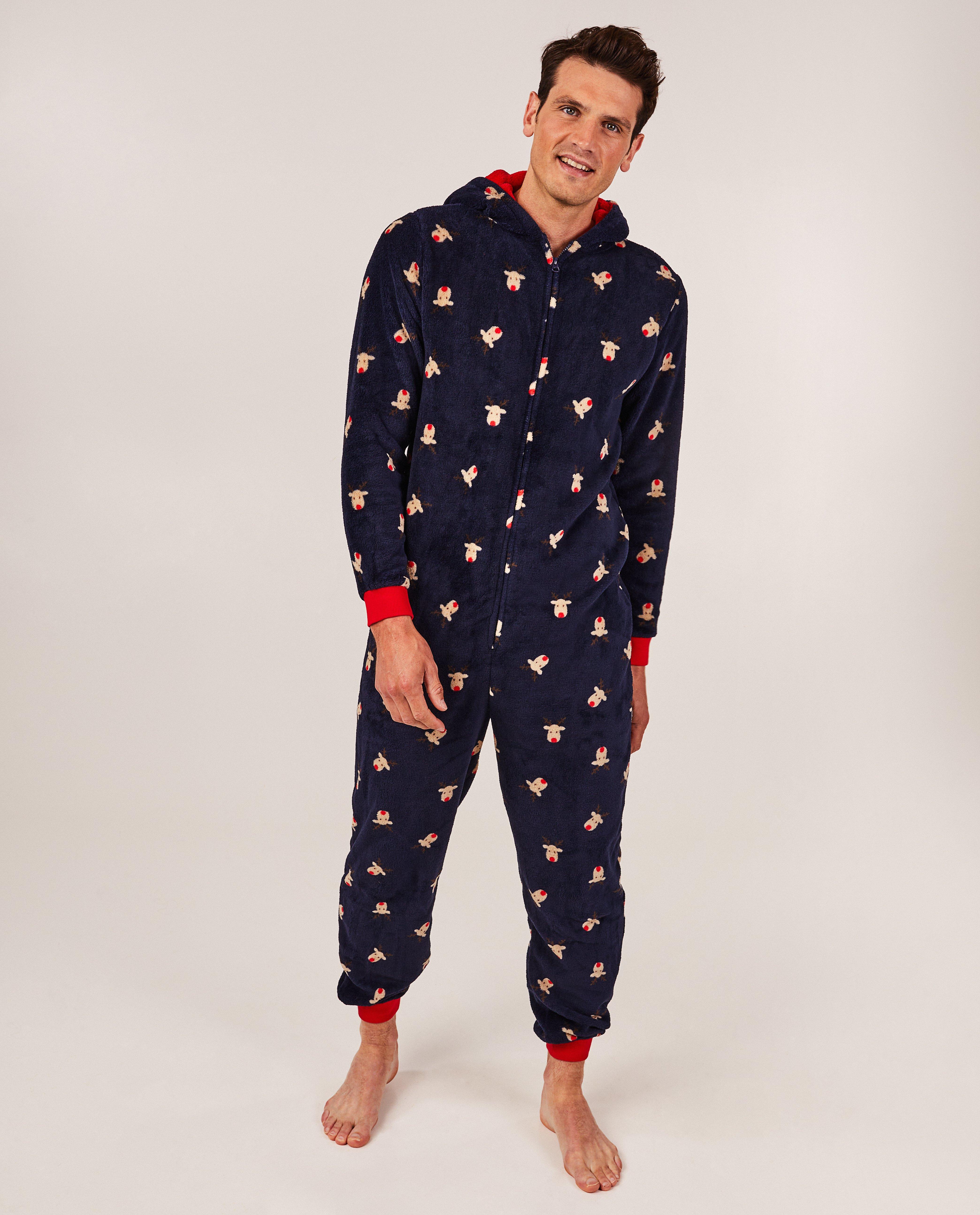 Pyjamas - Combinaison à imprimé de rennes, hommes
