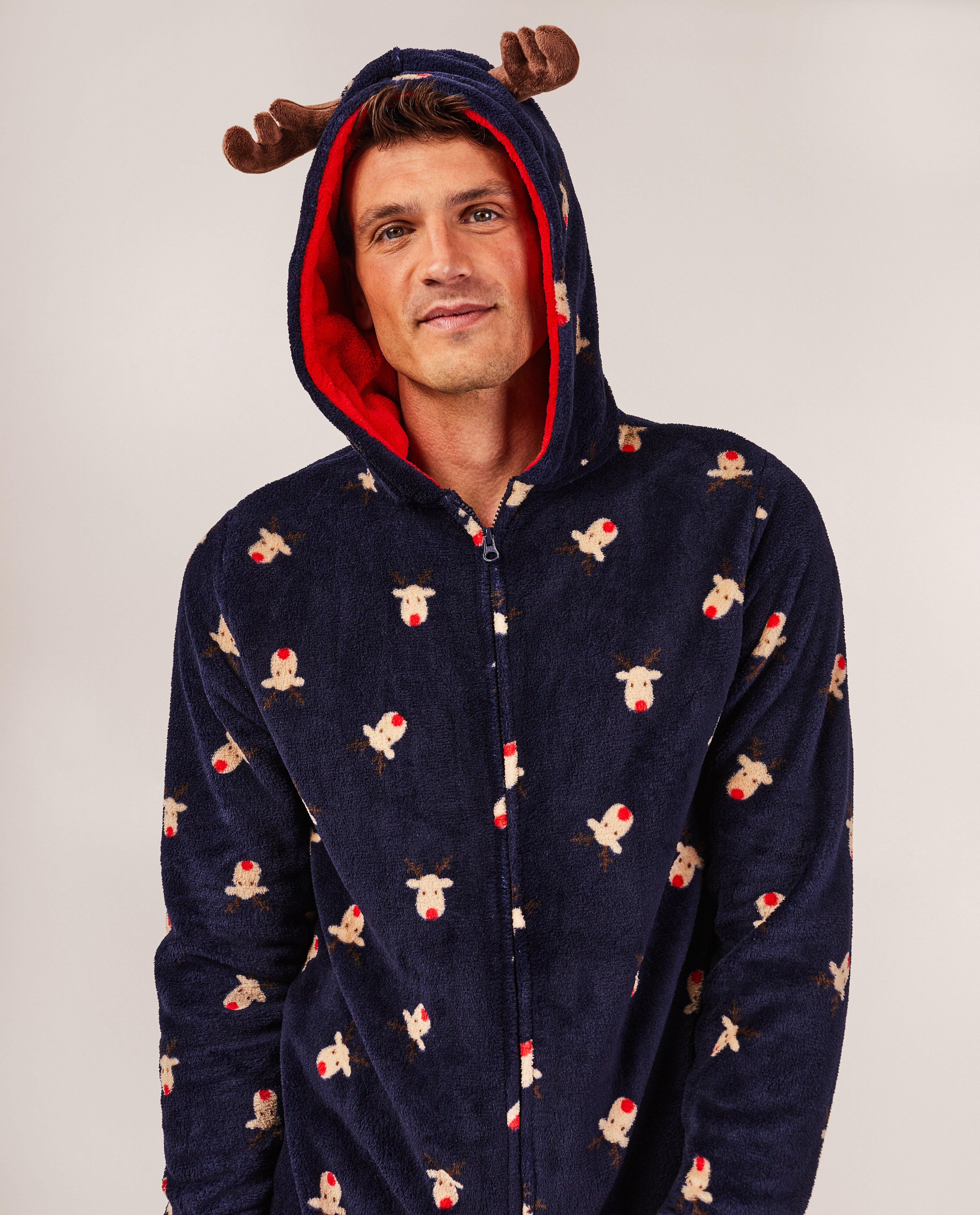 Pyjamas - Combinaison à imprimé de rennes, hommes