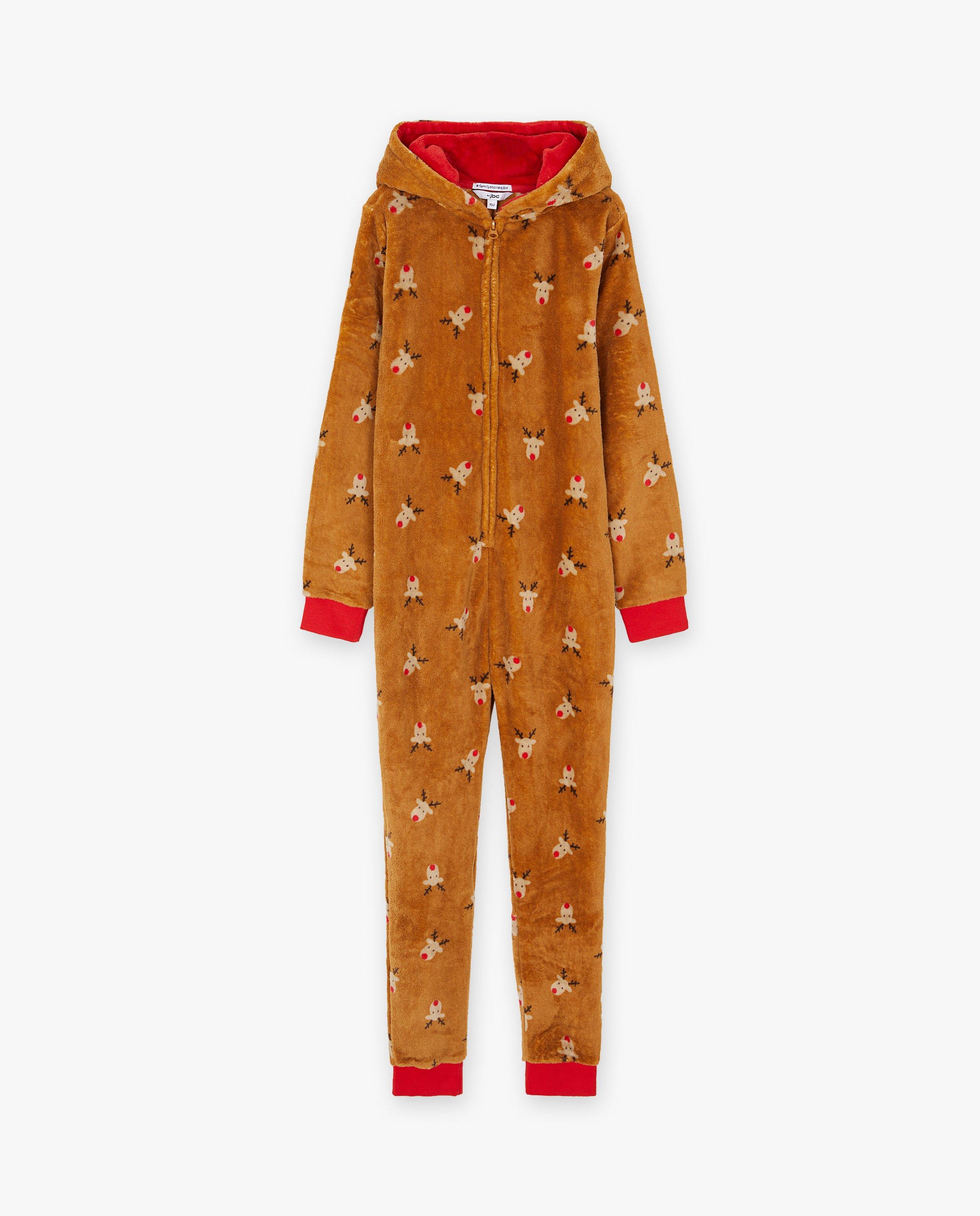 Nachtkleding - Onesie met rendierprint, 7-14 jaar