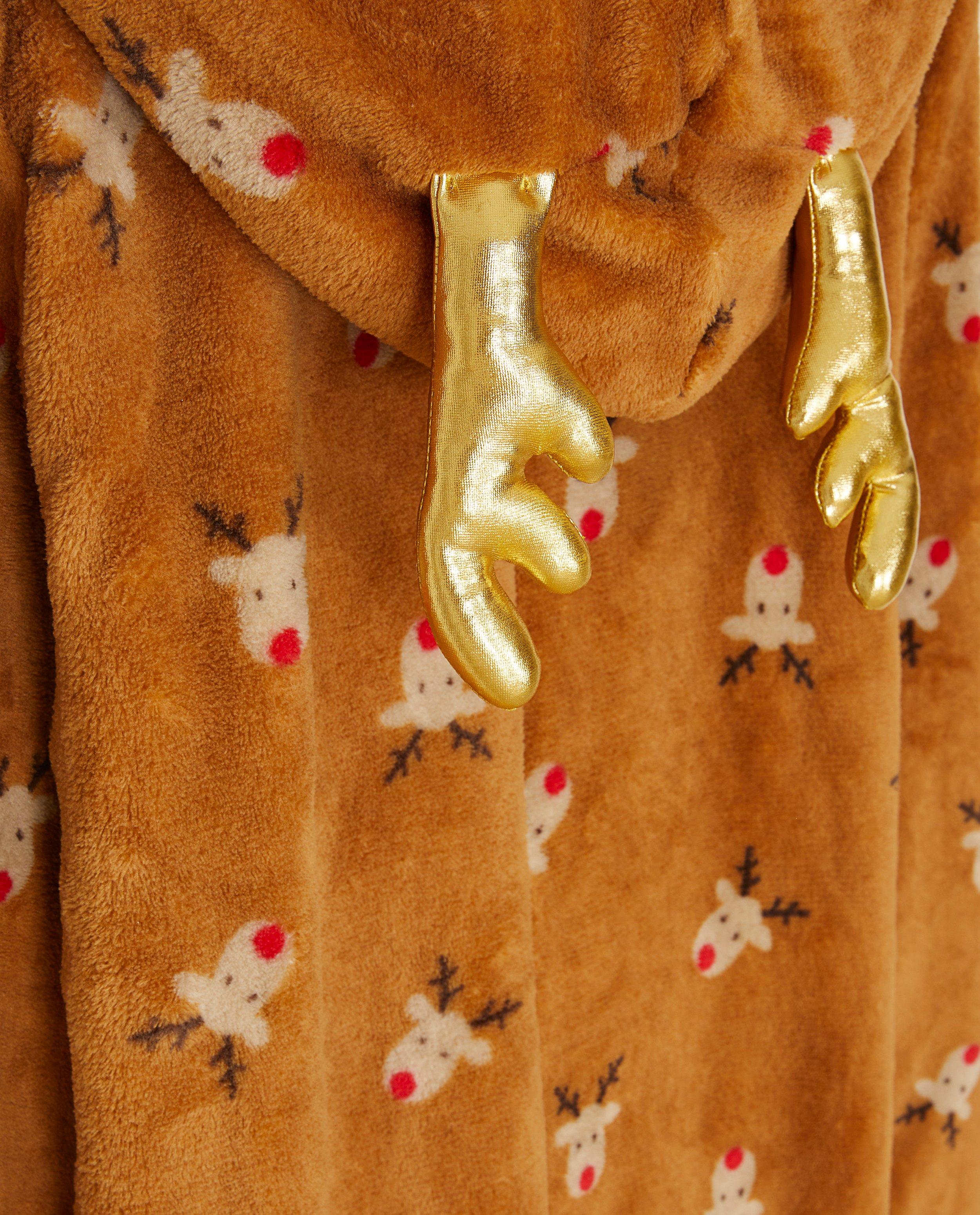 Nachtkleding - Onesie met rendierprint, 7-14 jaar