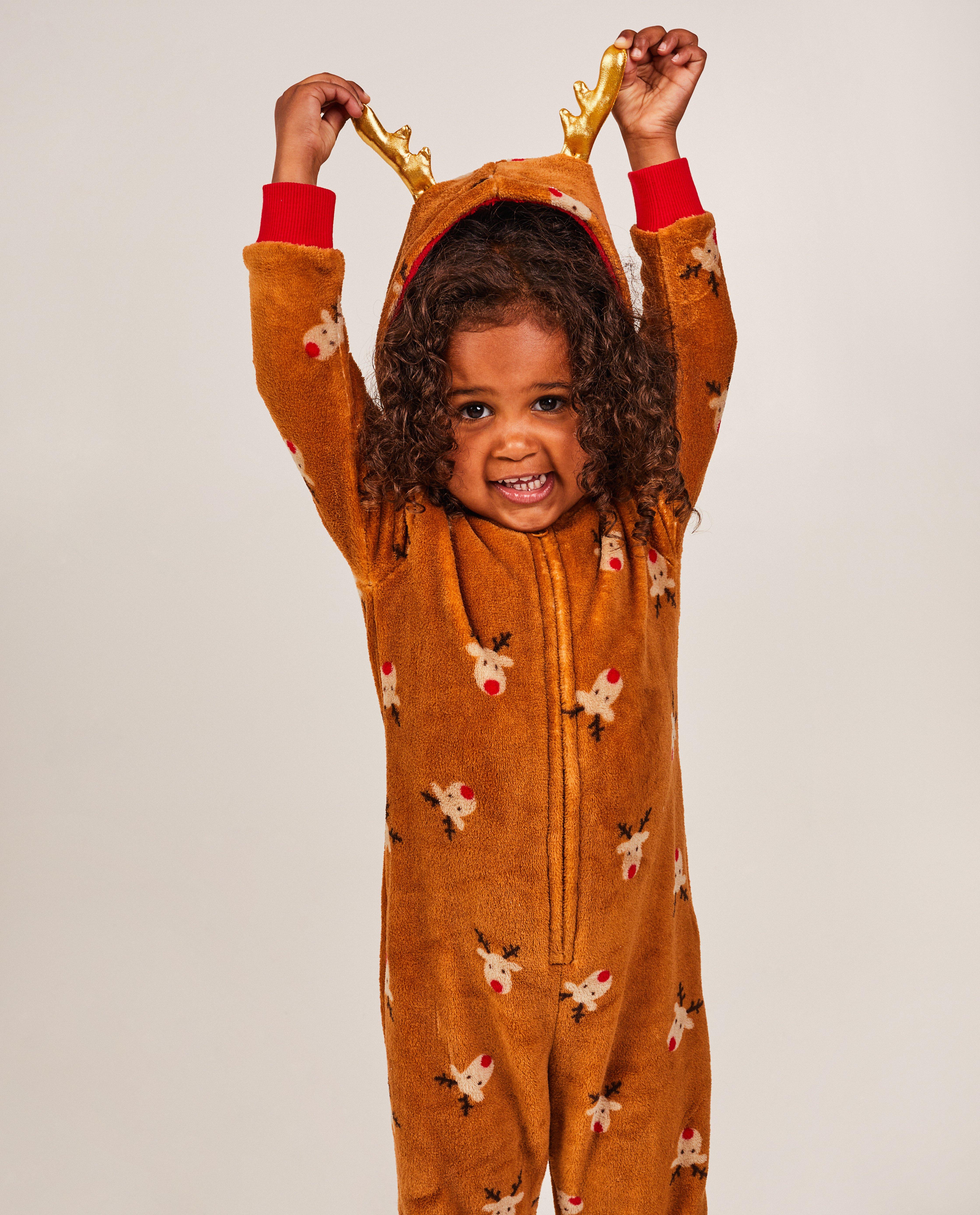 Onesie met rendierprint, 2-7 jaar - null - Familystories