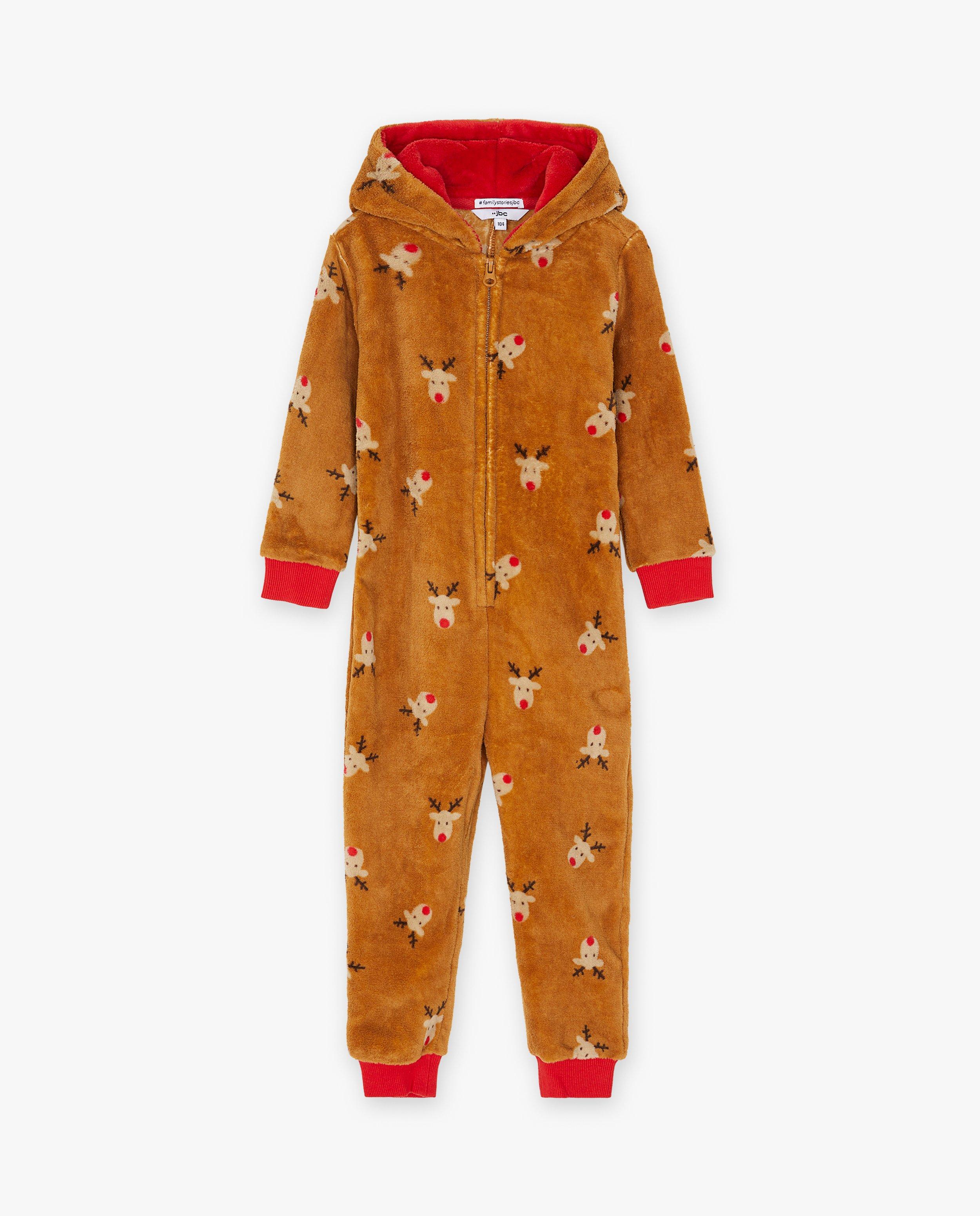 Nachtkleding - Onesie met rendierprint, 2-7 jaar