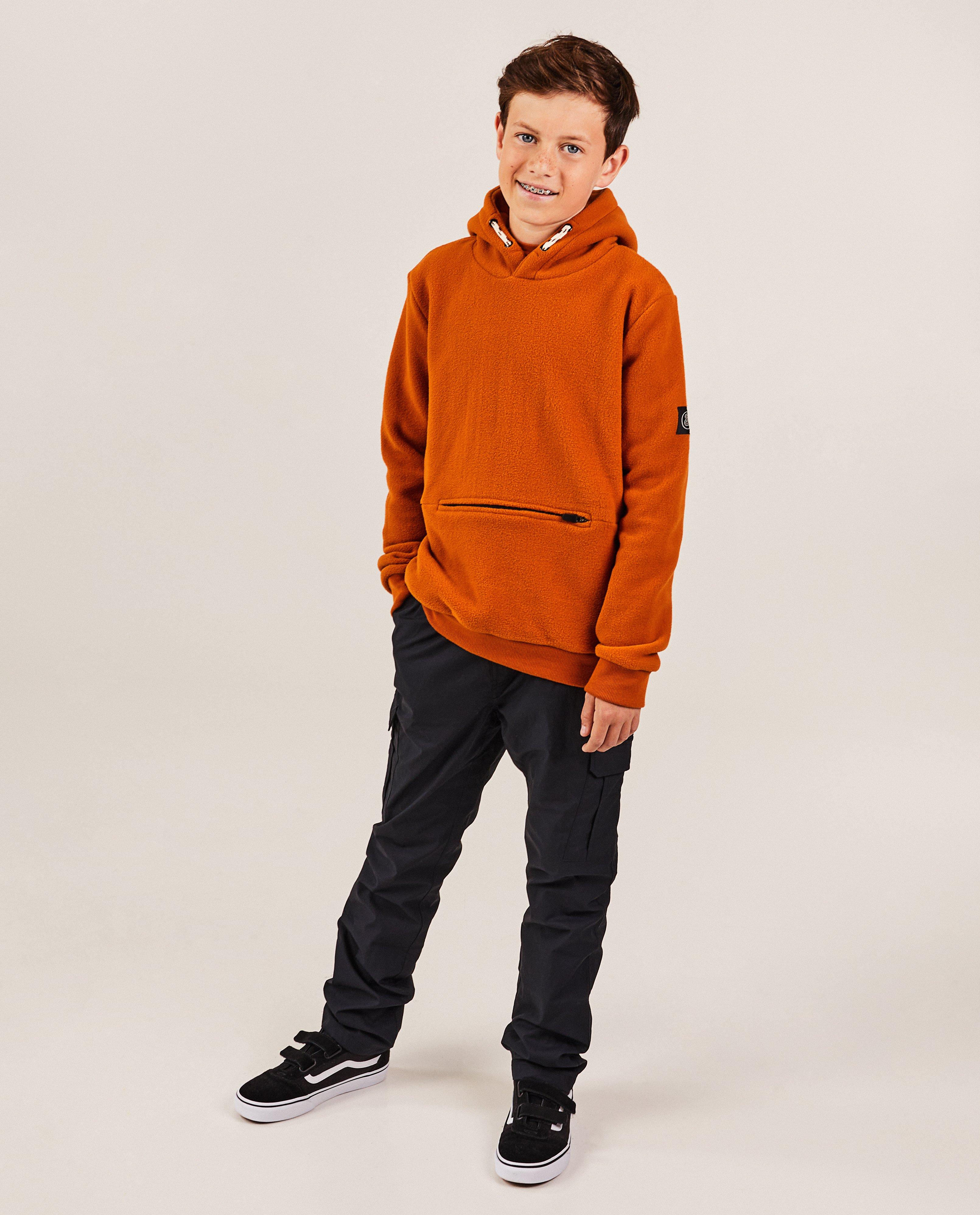 Broeken - Donkergrijze broek met structuur, cargo fit