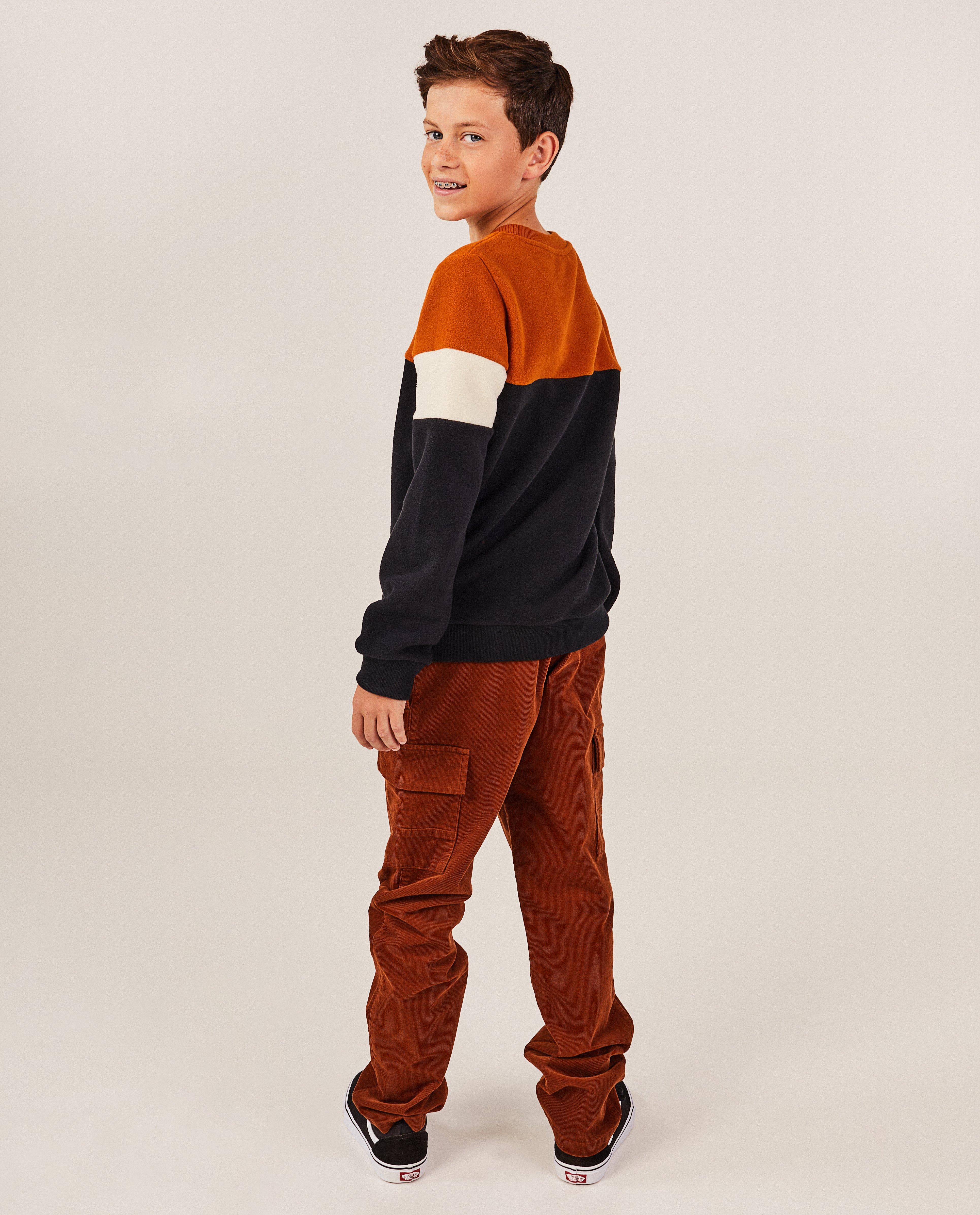 Pantalons - Pantalon en velours côtelé, coupe cargo