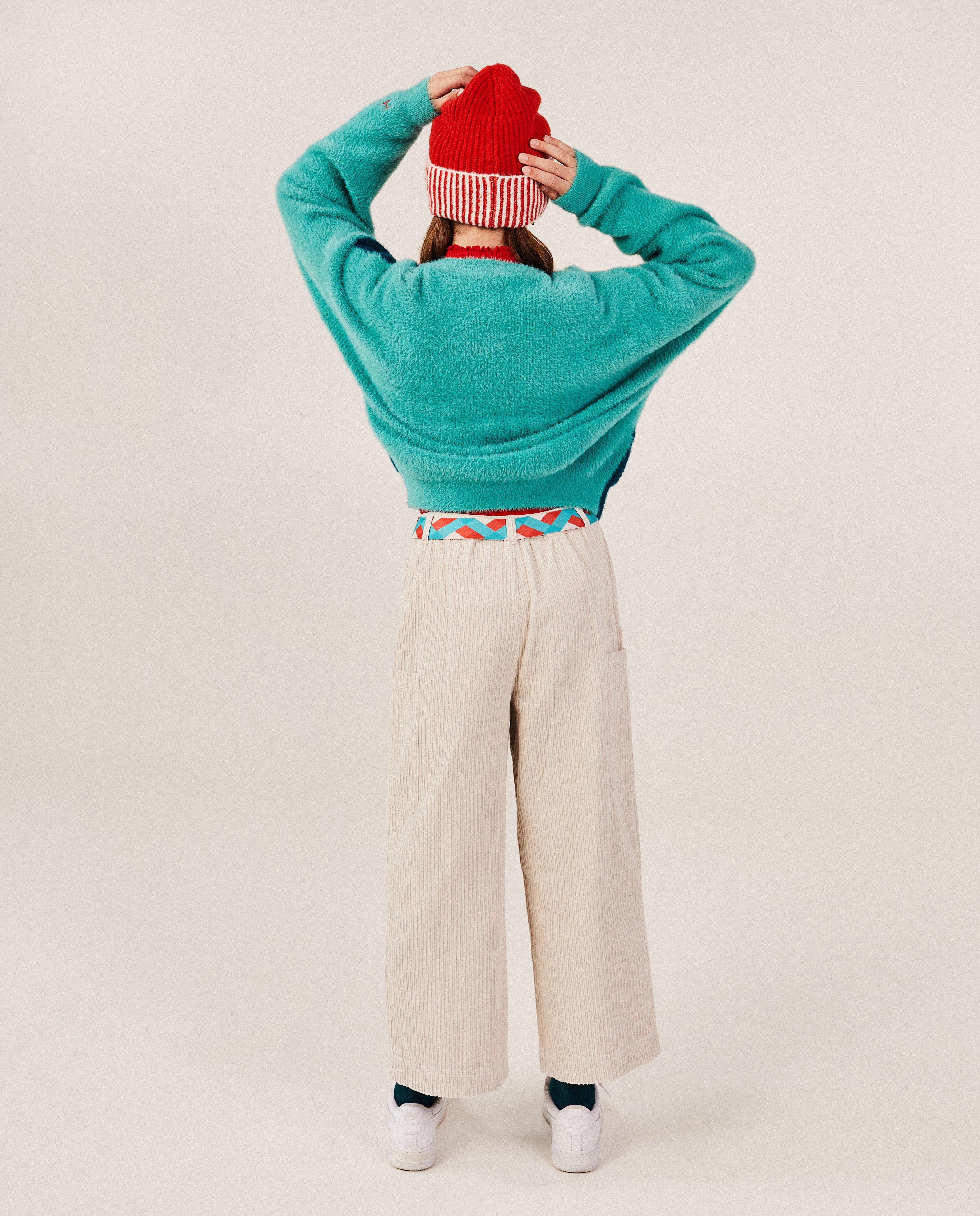 Pantalons - Pantalon en velours côtelé, coupe cargo, 7-14 ans
