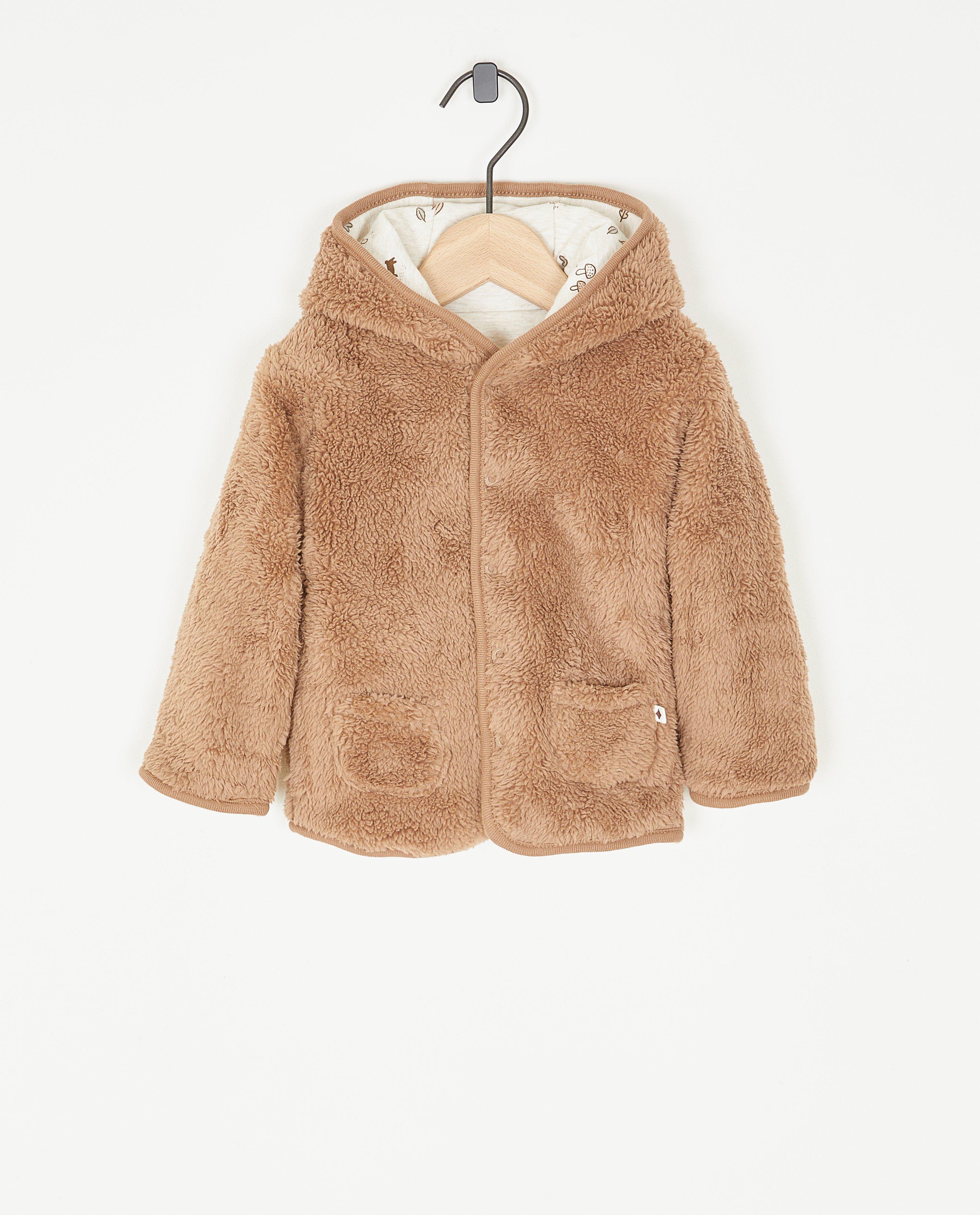 Omkeerbare teddy jas - Product Detail - beige - afbeelding nummer 3