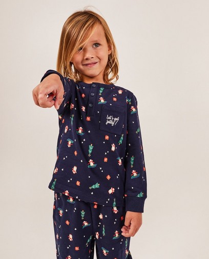 Pyjama met kerstprint, 2-7 jaar