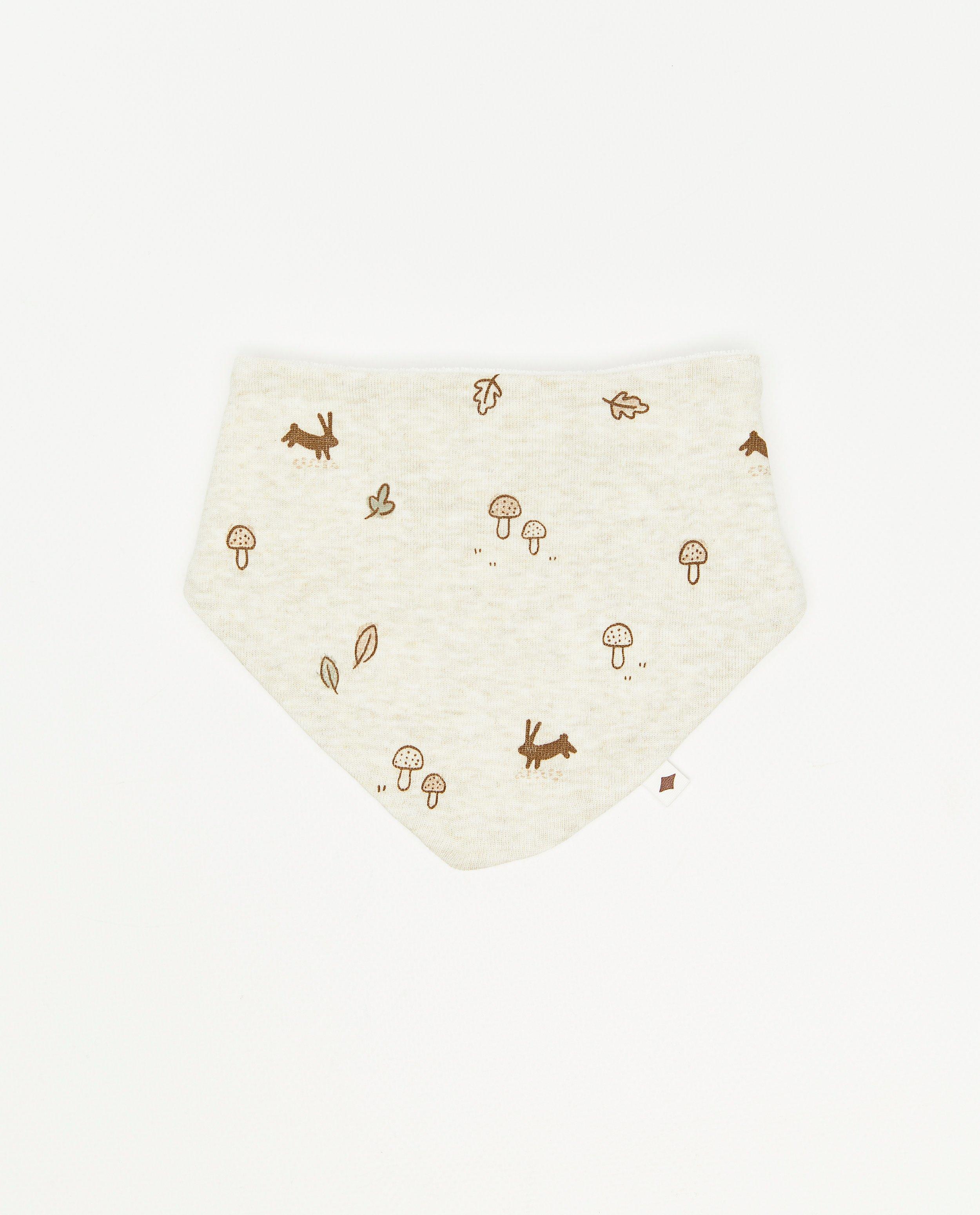 Bavoir beige &agrave; imprim&eacute; - D&eacute;tails du produit - beige clair - image num&eacute;ro 1