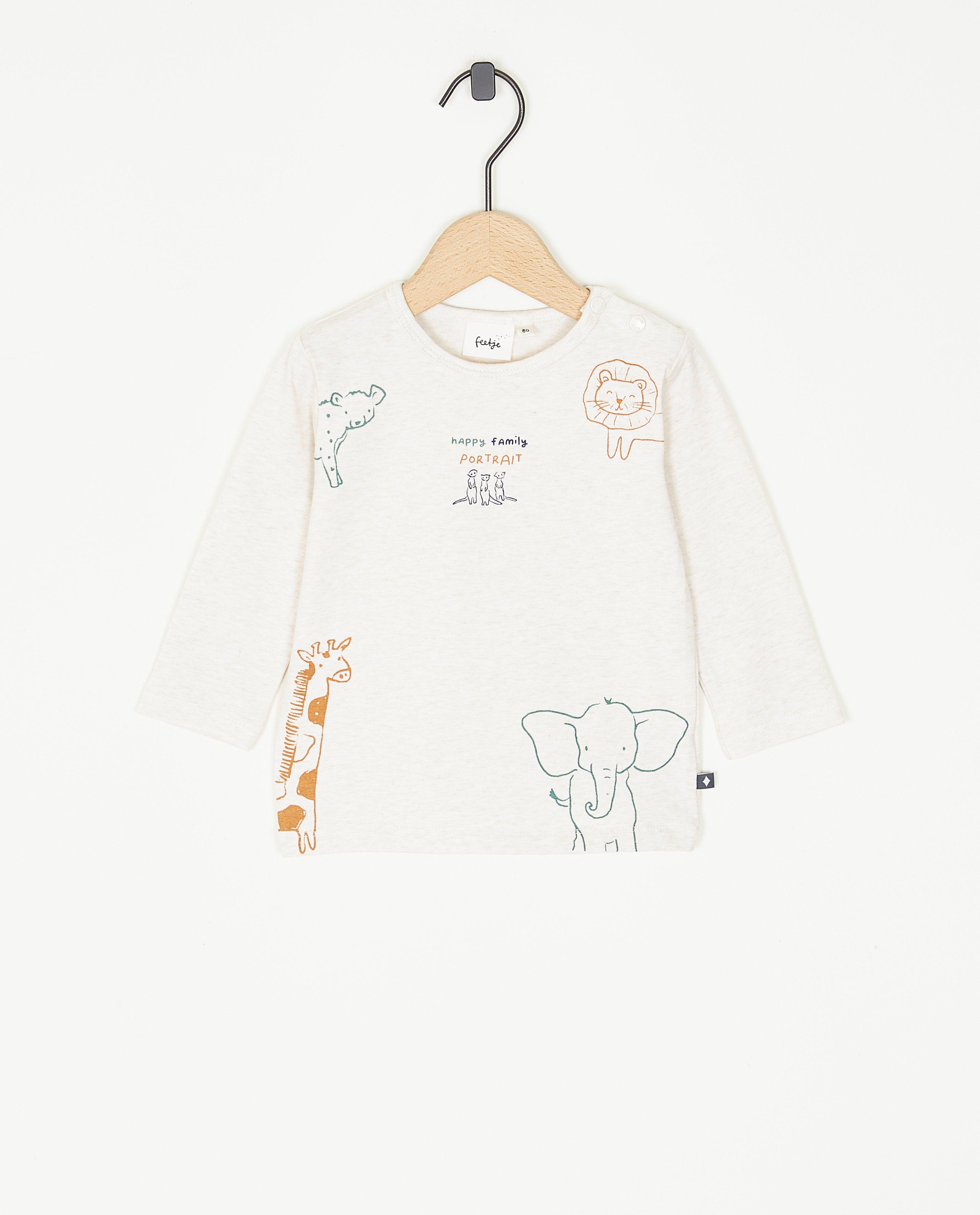 T-shirts - Longsleeve met dierenprint