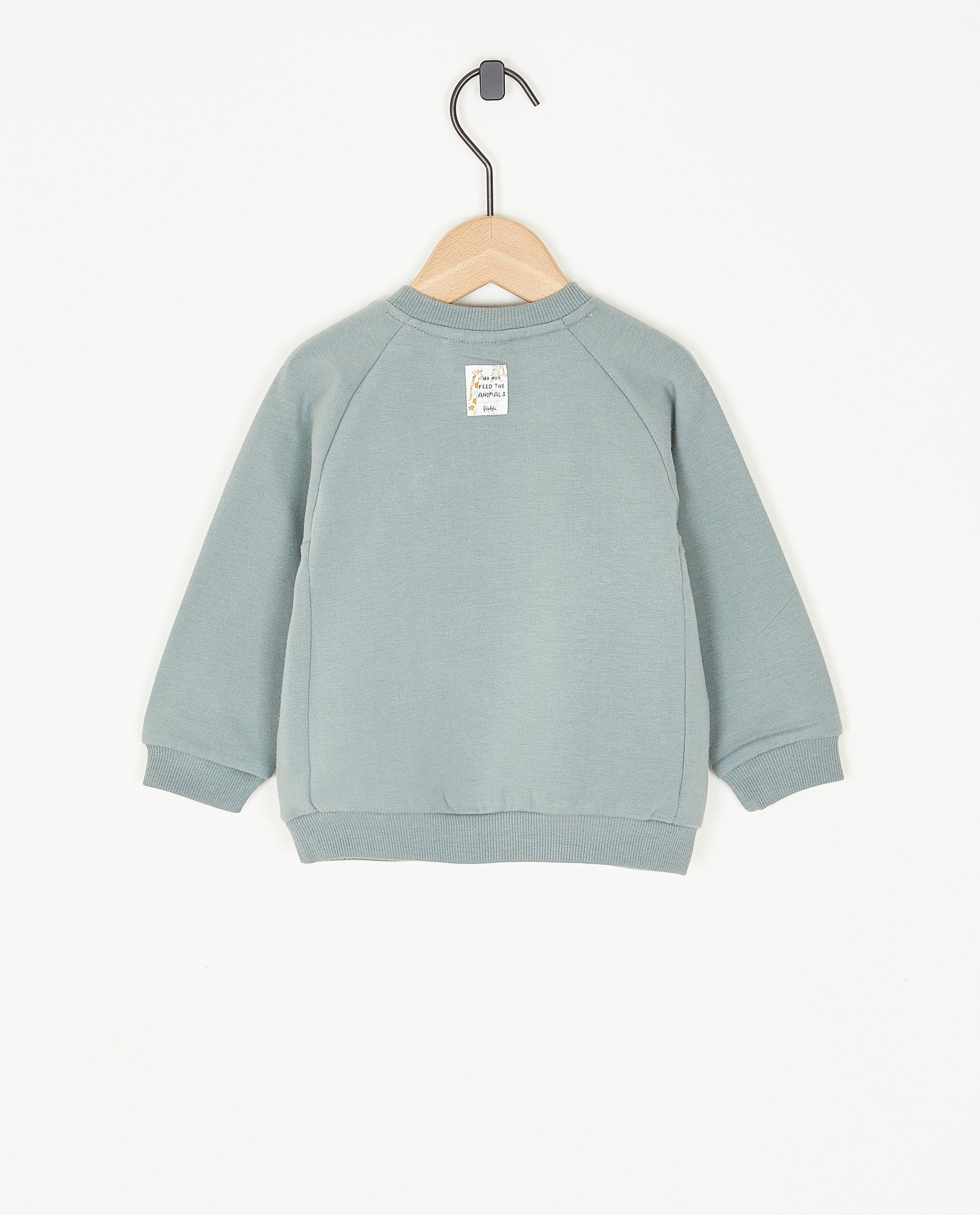 Sweaters - Groene sweater met opschrift