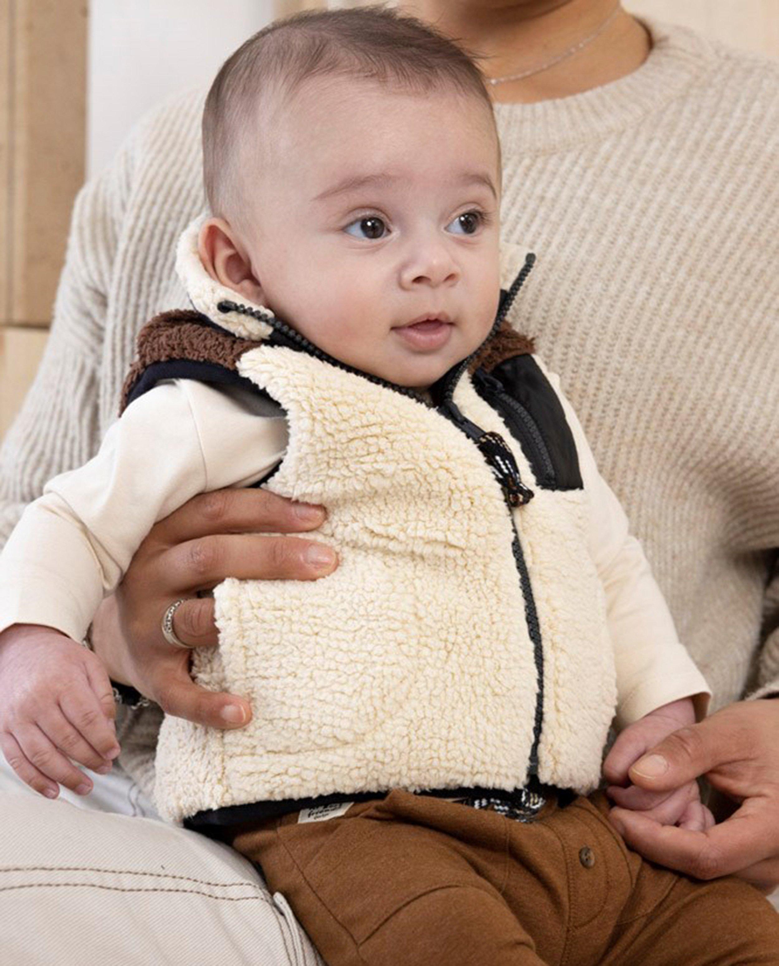 Bodywarmer van teddystof - null - Feetje