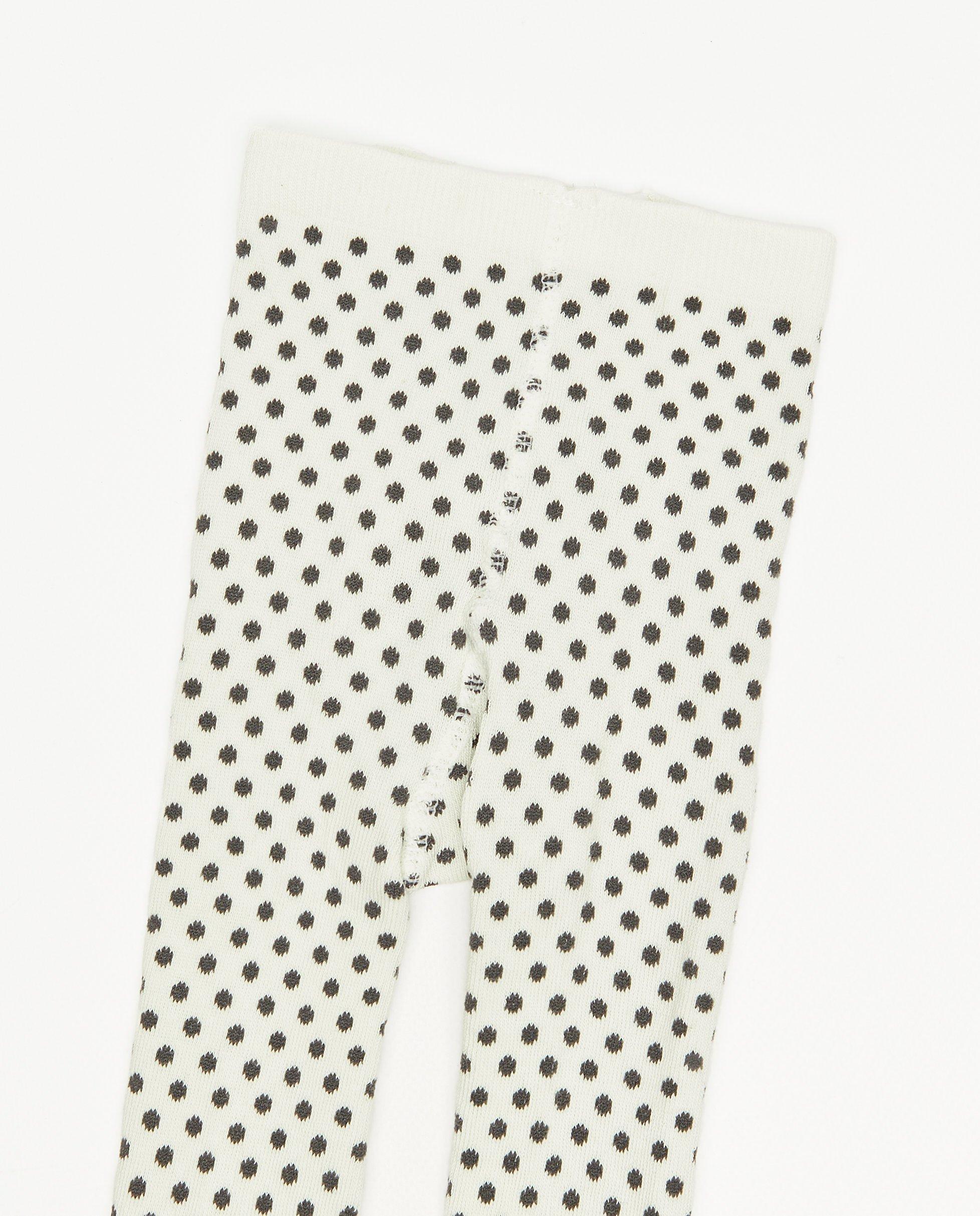 Kousen - Grijze kousenbroek met stippen