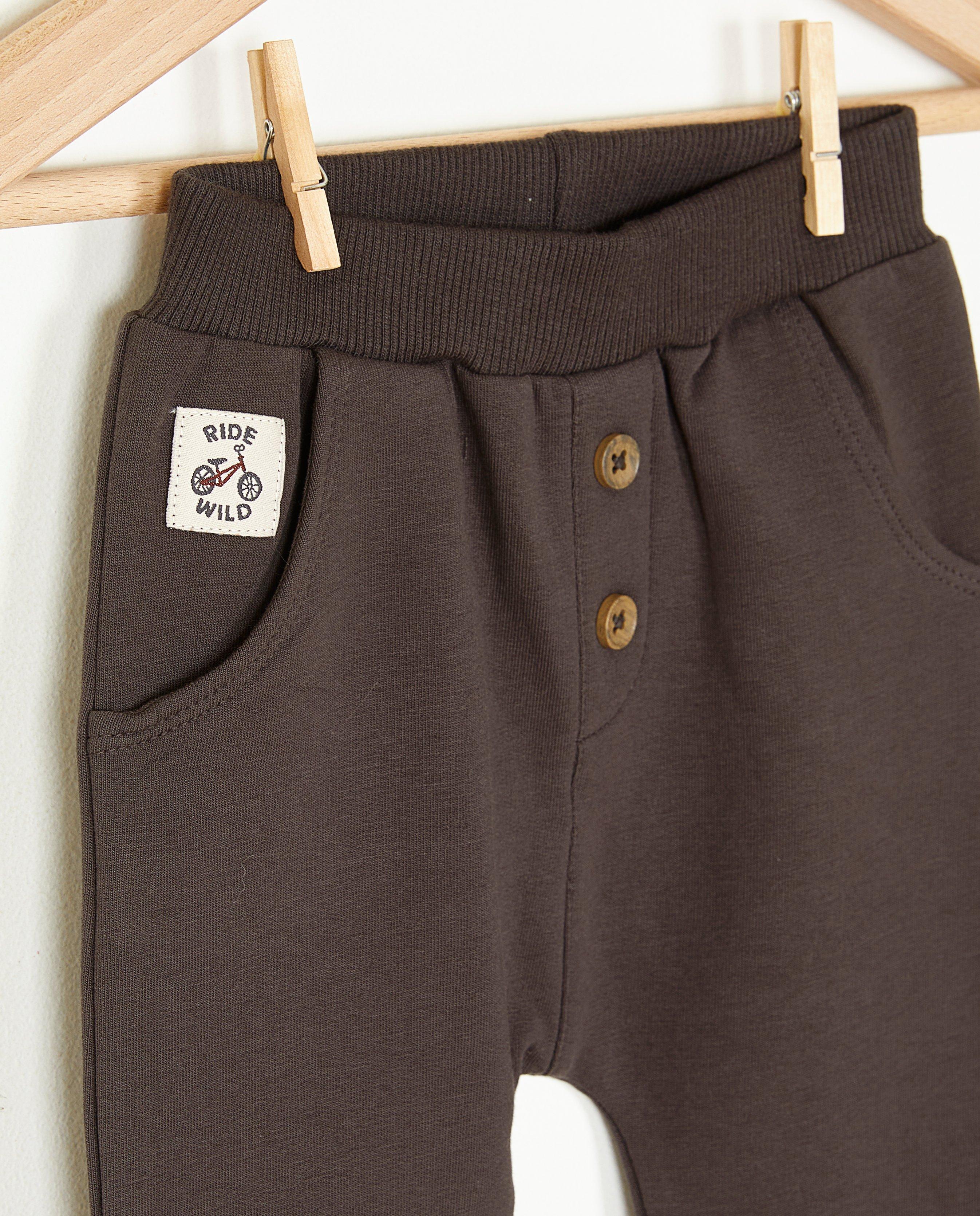 Pantalons - Pantalon de jogging gris foncé