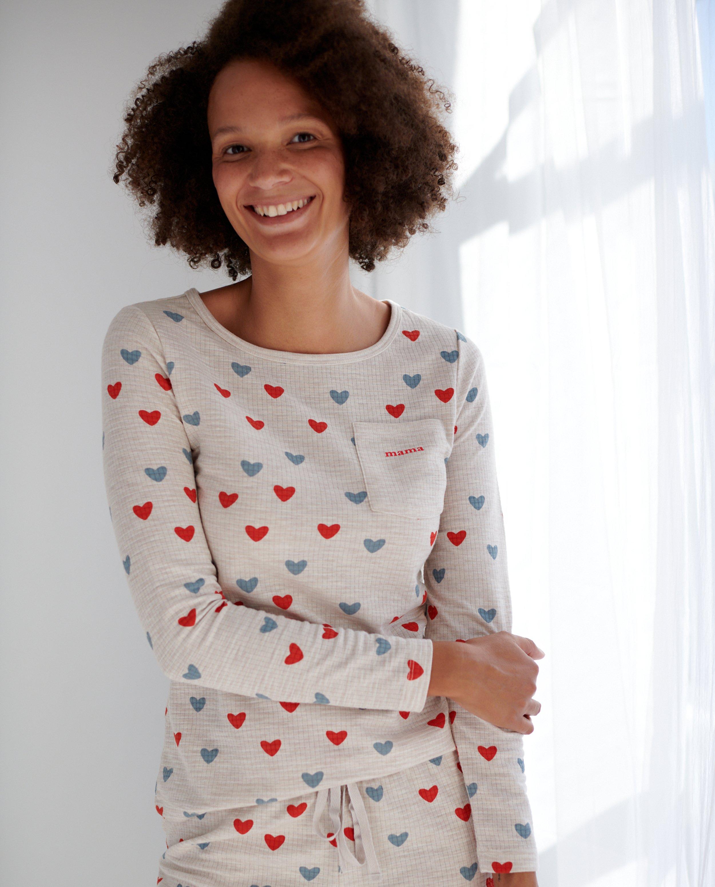 Personaliseerbare pyjama, dames - Product Detail - lichtbeige - afbeelding nummer 1