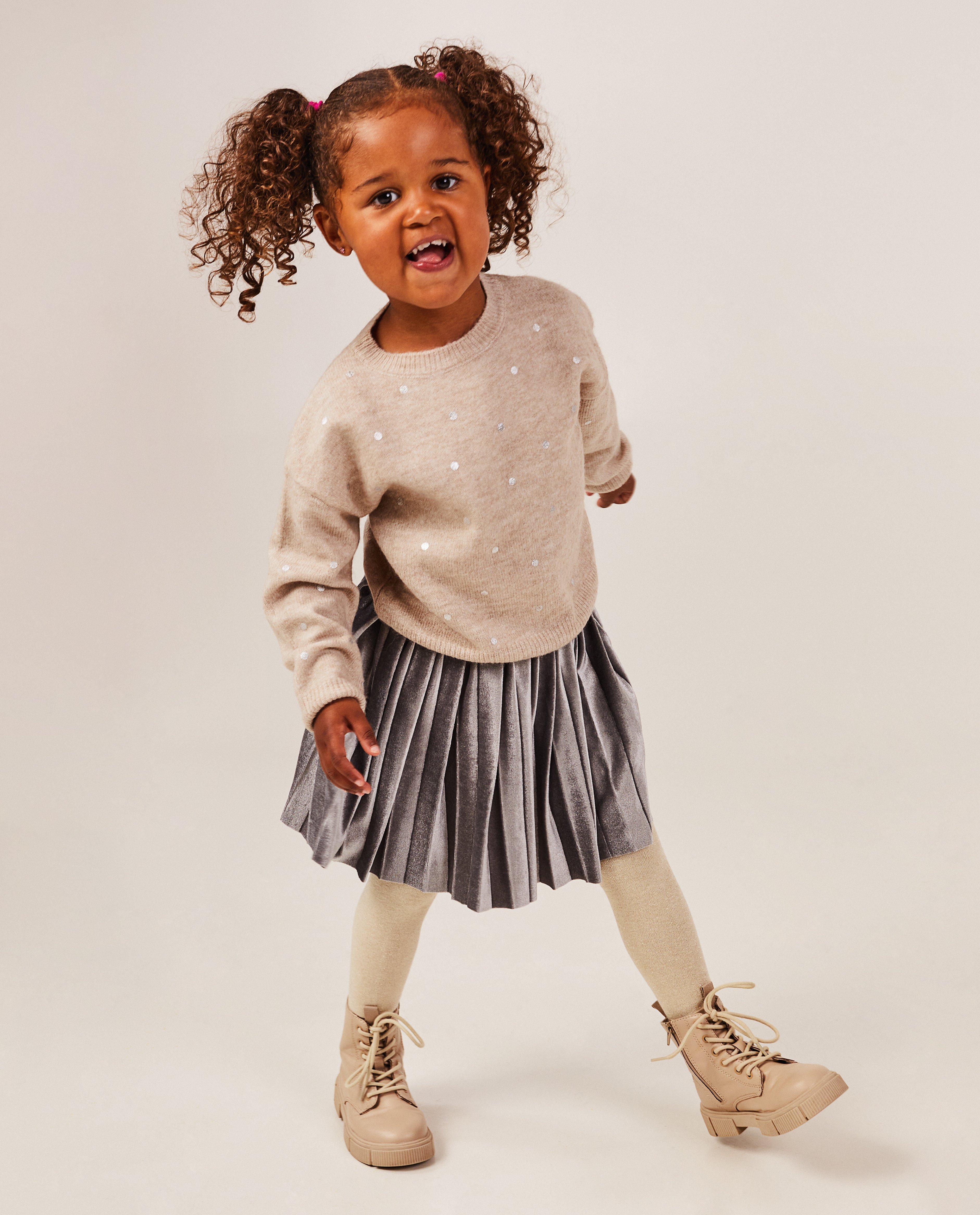 Jupe plissée en flanelle, 2-7 ans - null - Milla Star