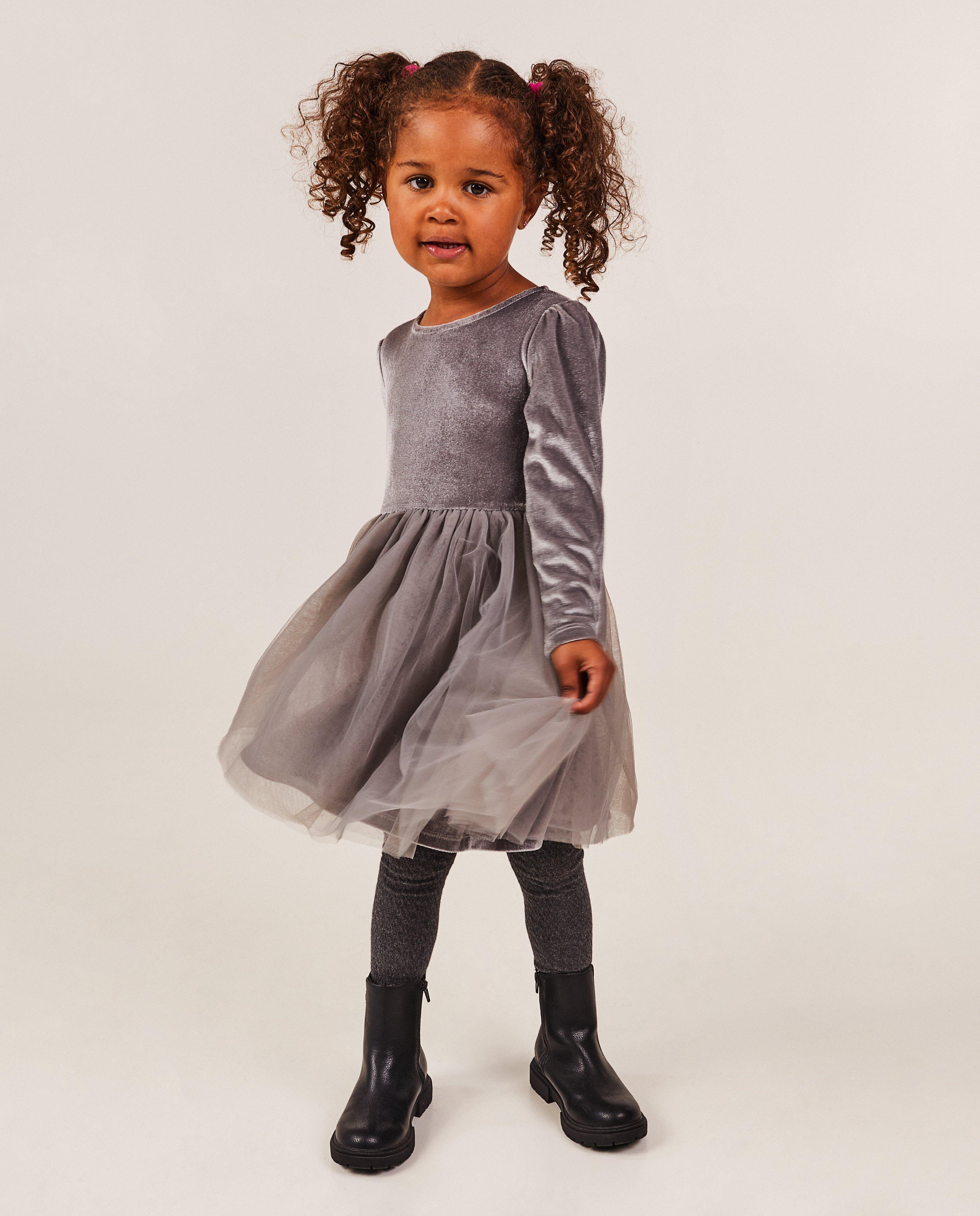 Fluwelen jurk met tule - null - Milla Star