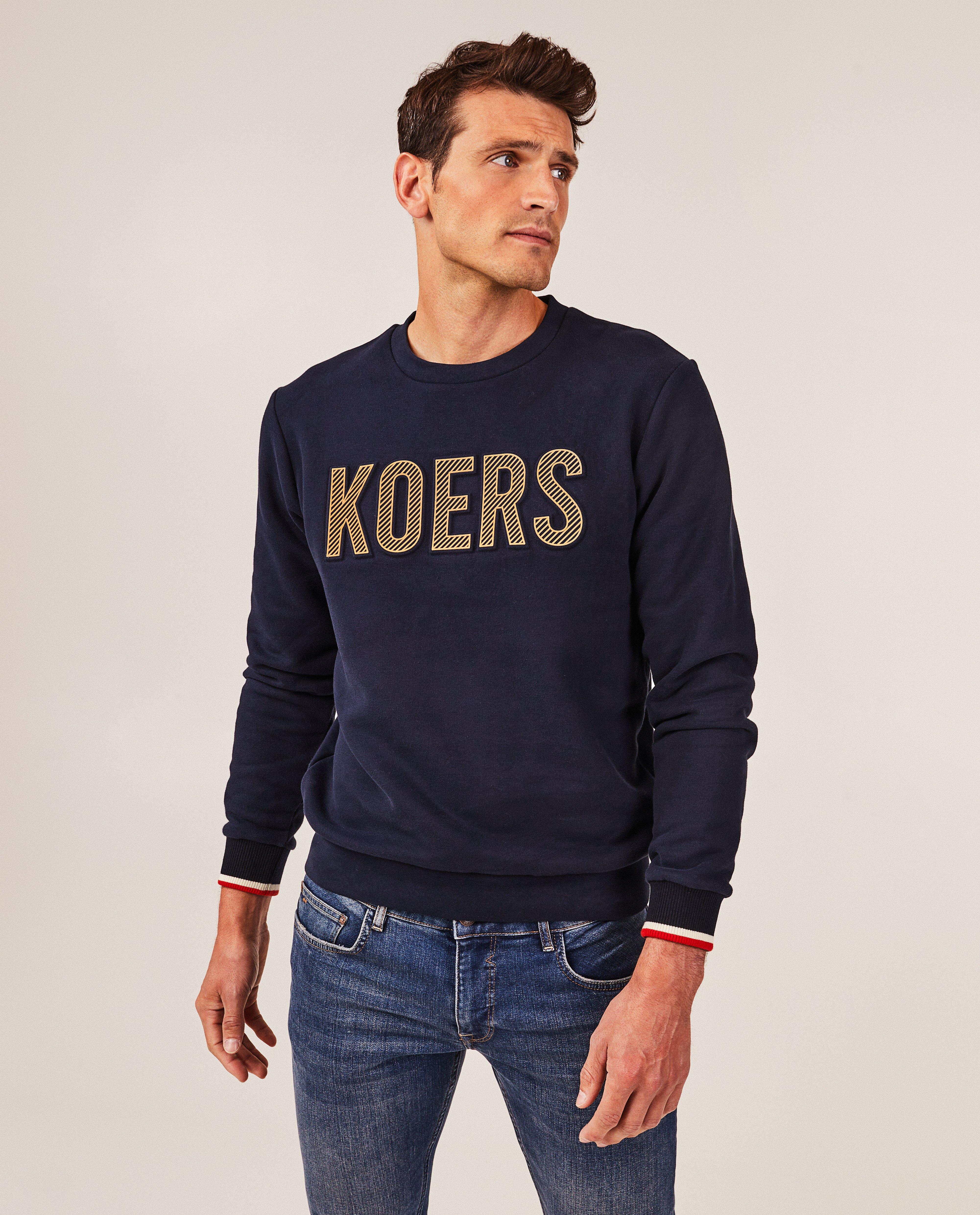 Sweaters - Sweater met opschrift in reliëf