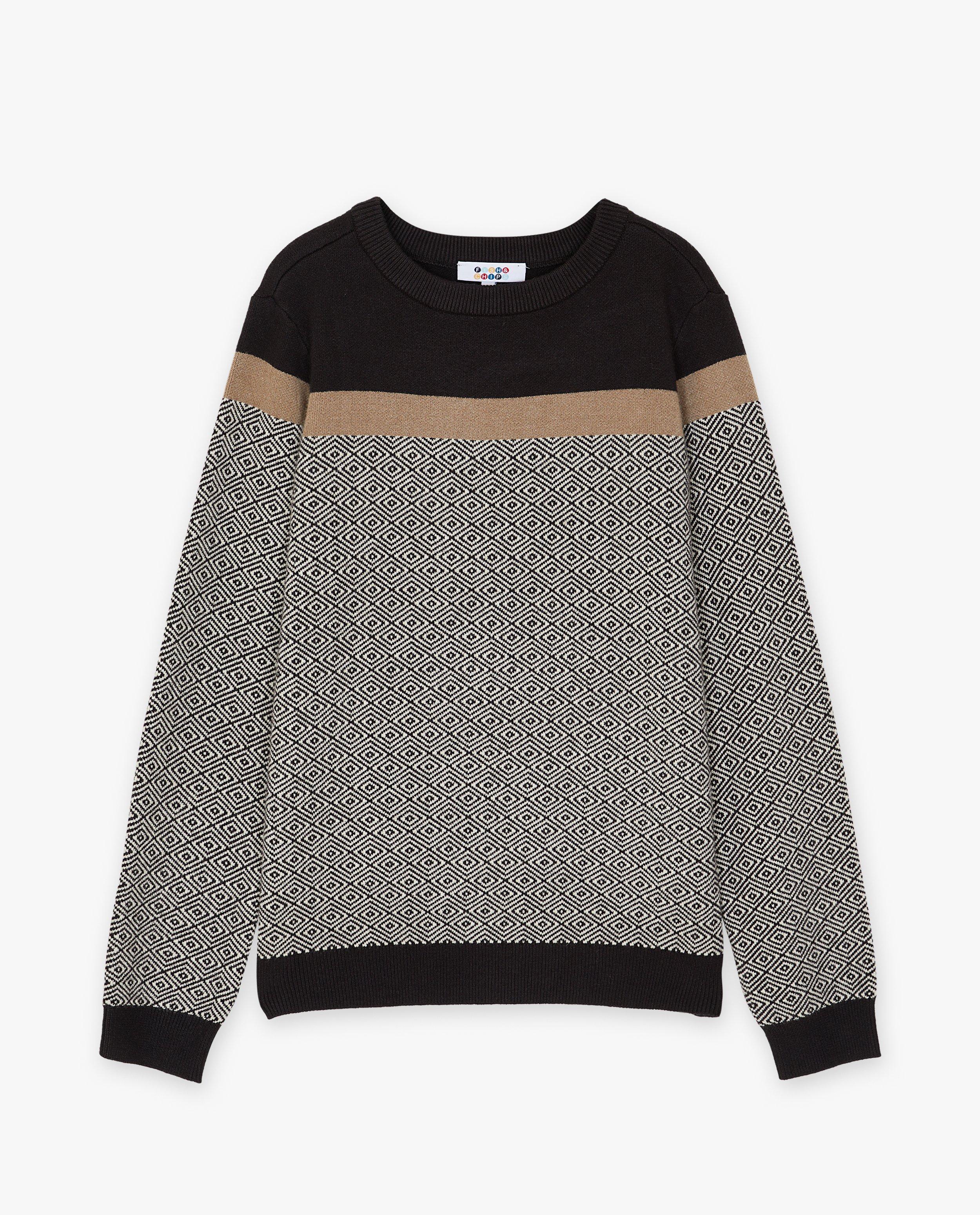 Truien - Trui met geometrische print