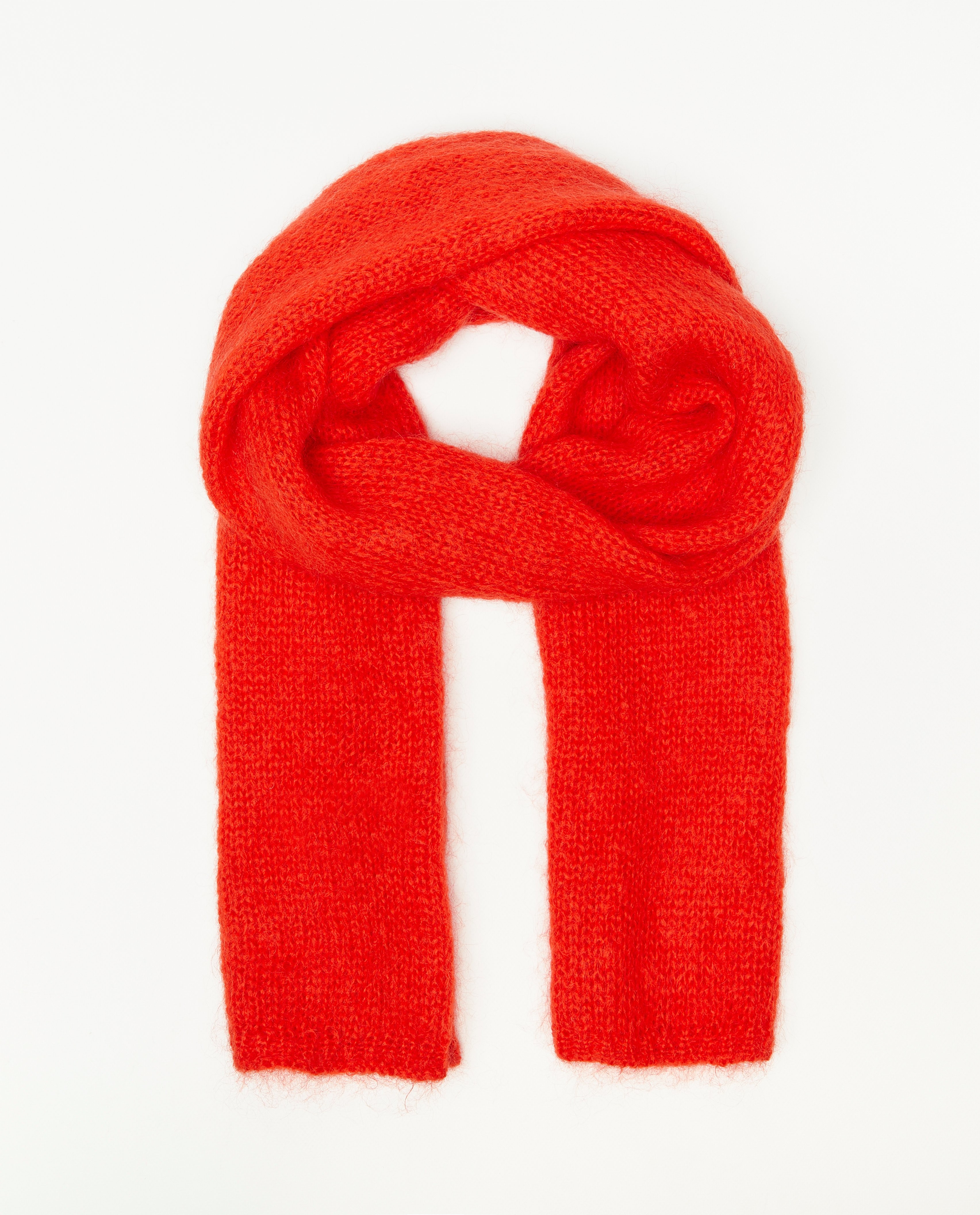 Breigoed - Rode gebreide sjaal