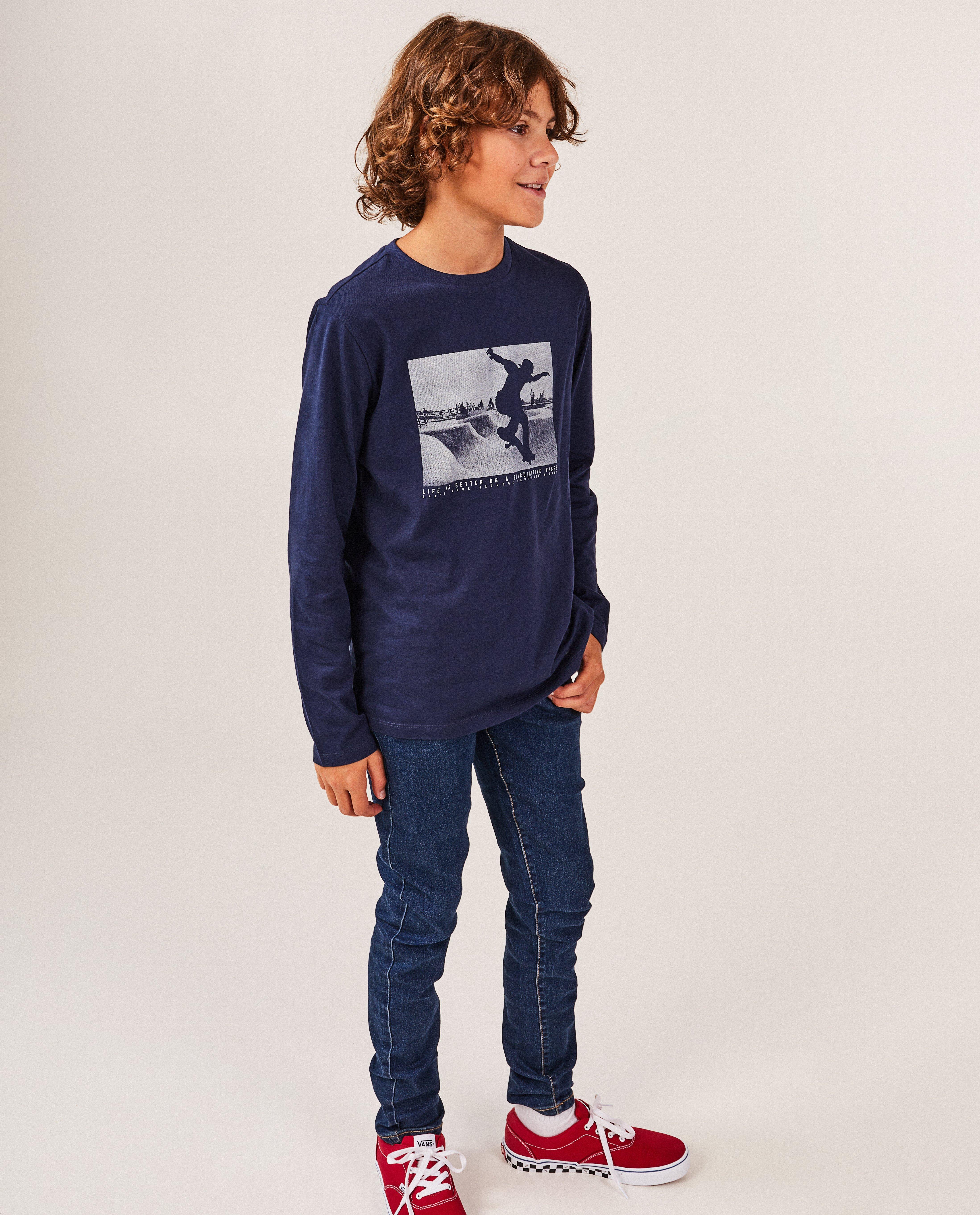 Donkerblauwe jeans, slim fit - null - JBC