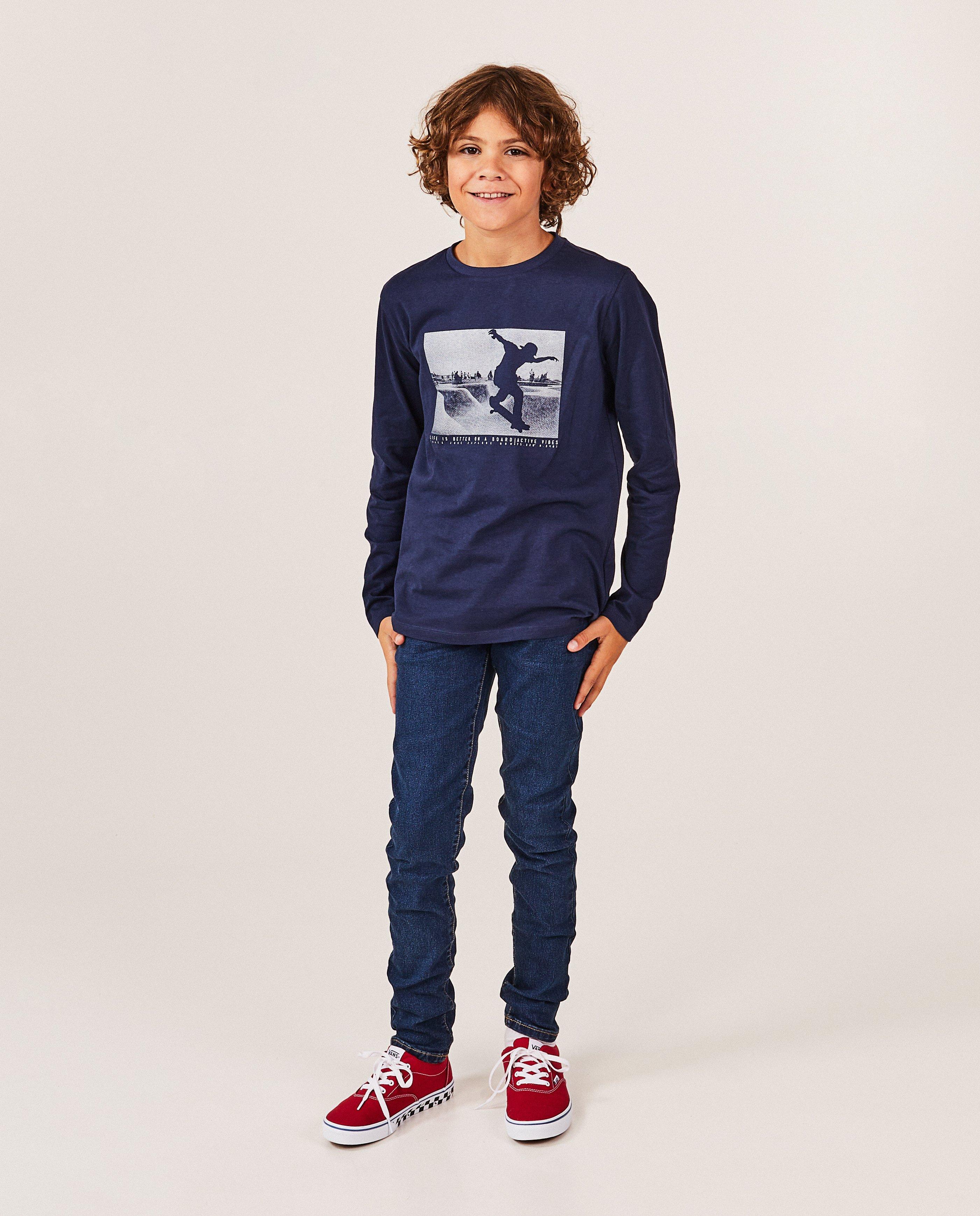 Jeans - Lichtblauwe jeans, slim fit