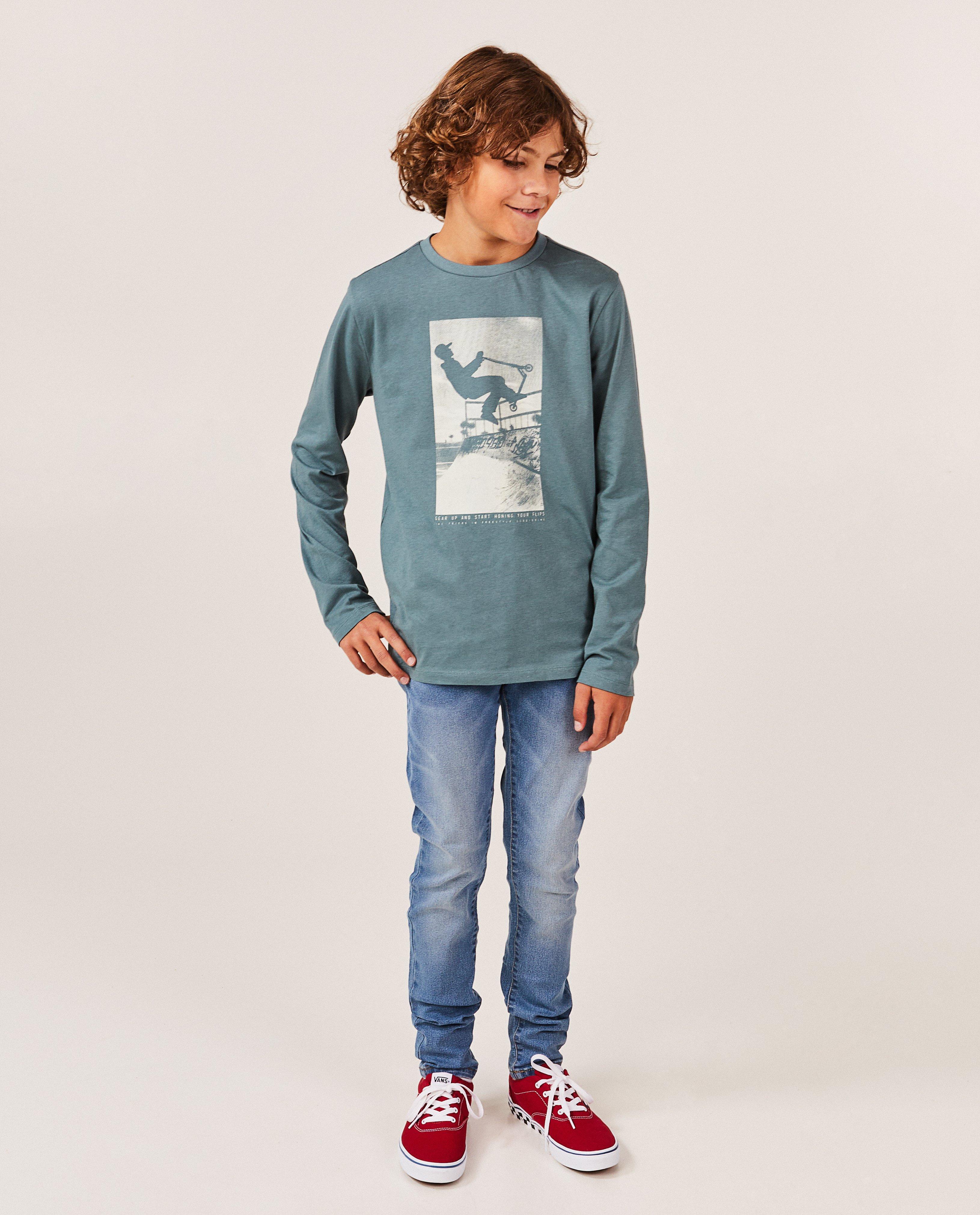 Lichtblauwe jeans, slim fit - null - JBC