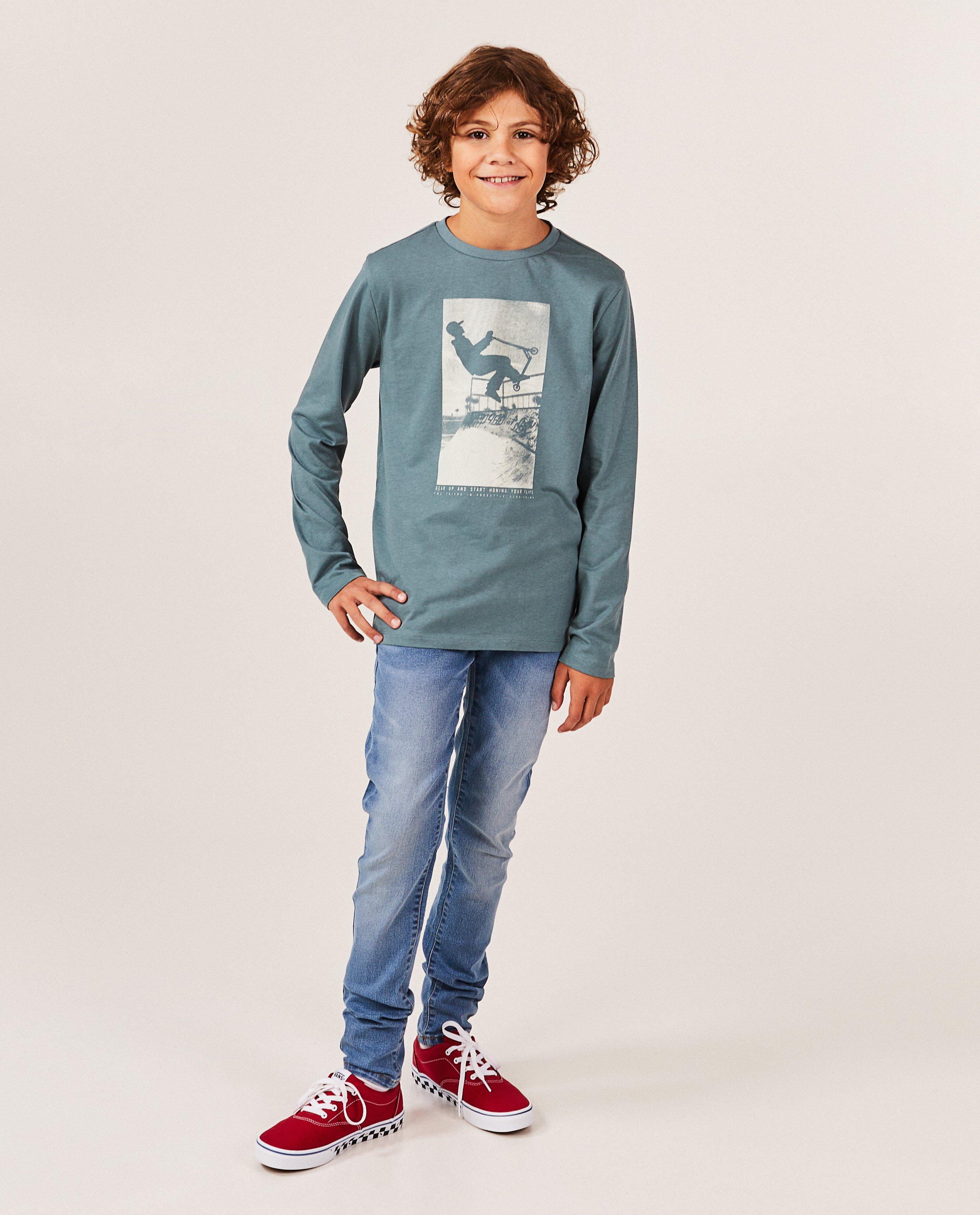 Jeans - Lichtblauwe jeans, slim fit