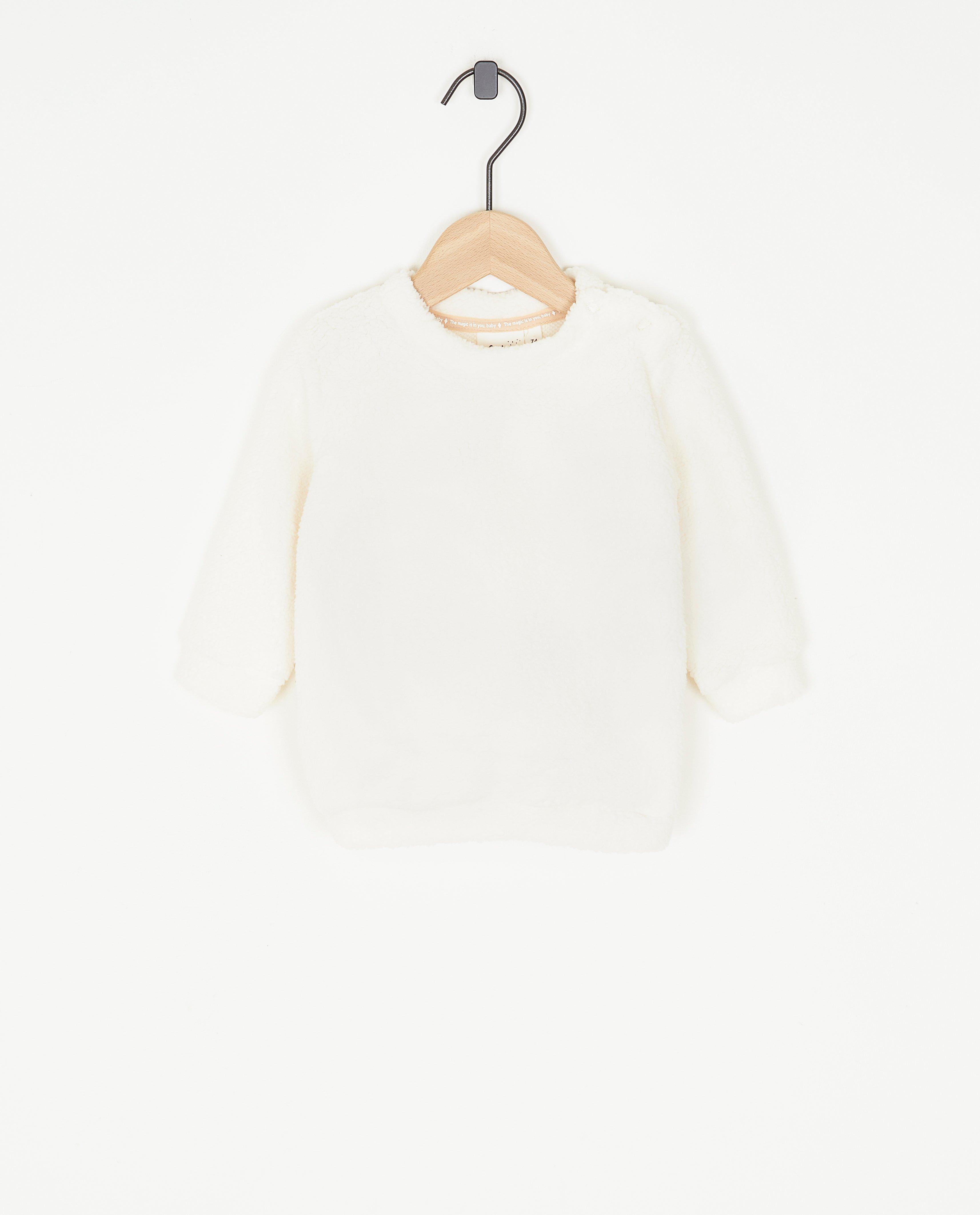 Witte sweater van teddy - null - Feetje