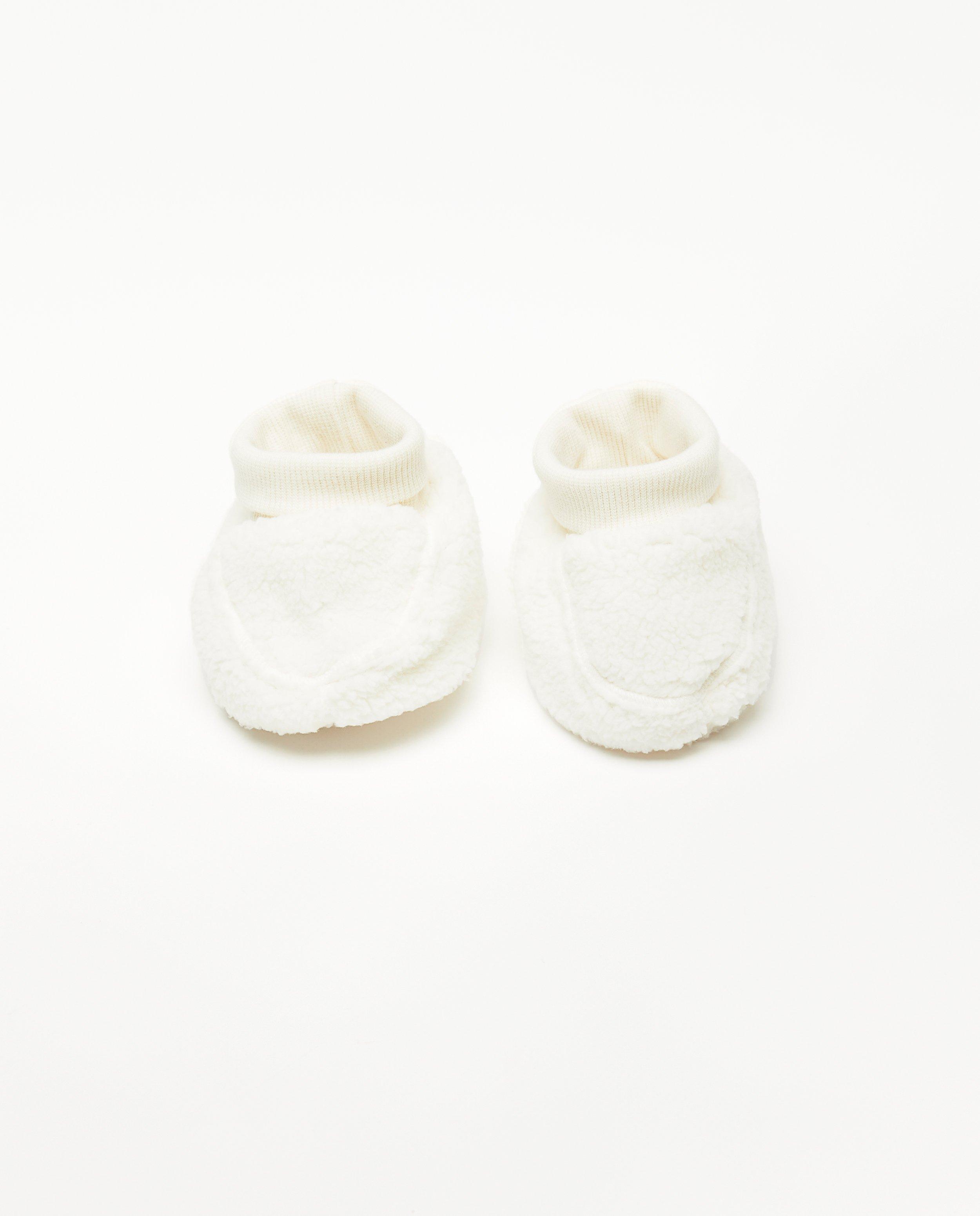 Pantoffels van teddy - Product Detail - wit - afbeelding nummer 1