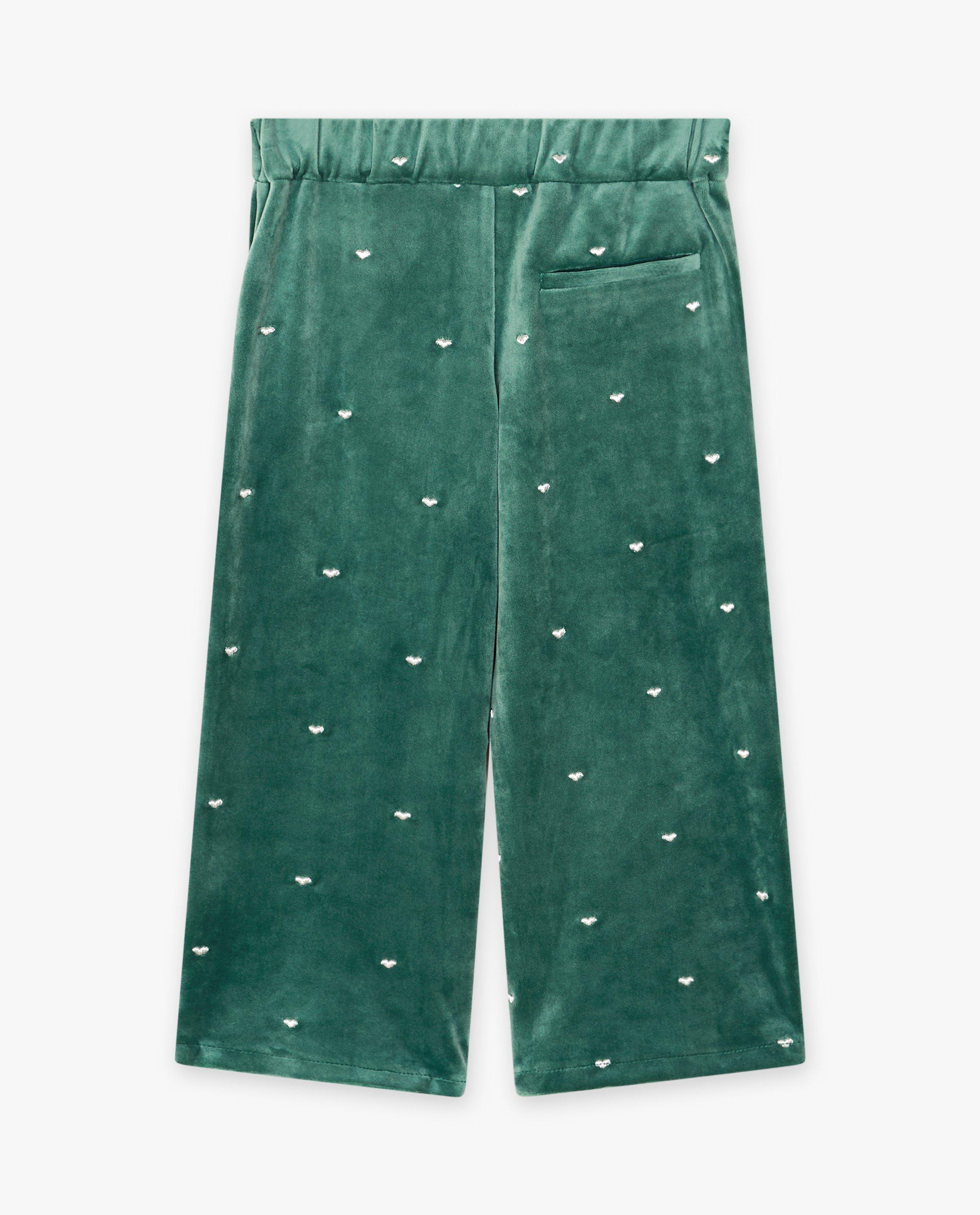 Broeken - Fluwelen broek met hartjes, 2-7 jaar