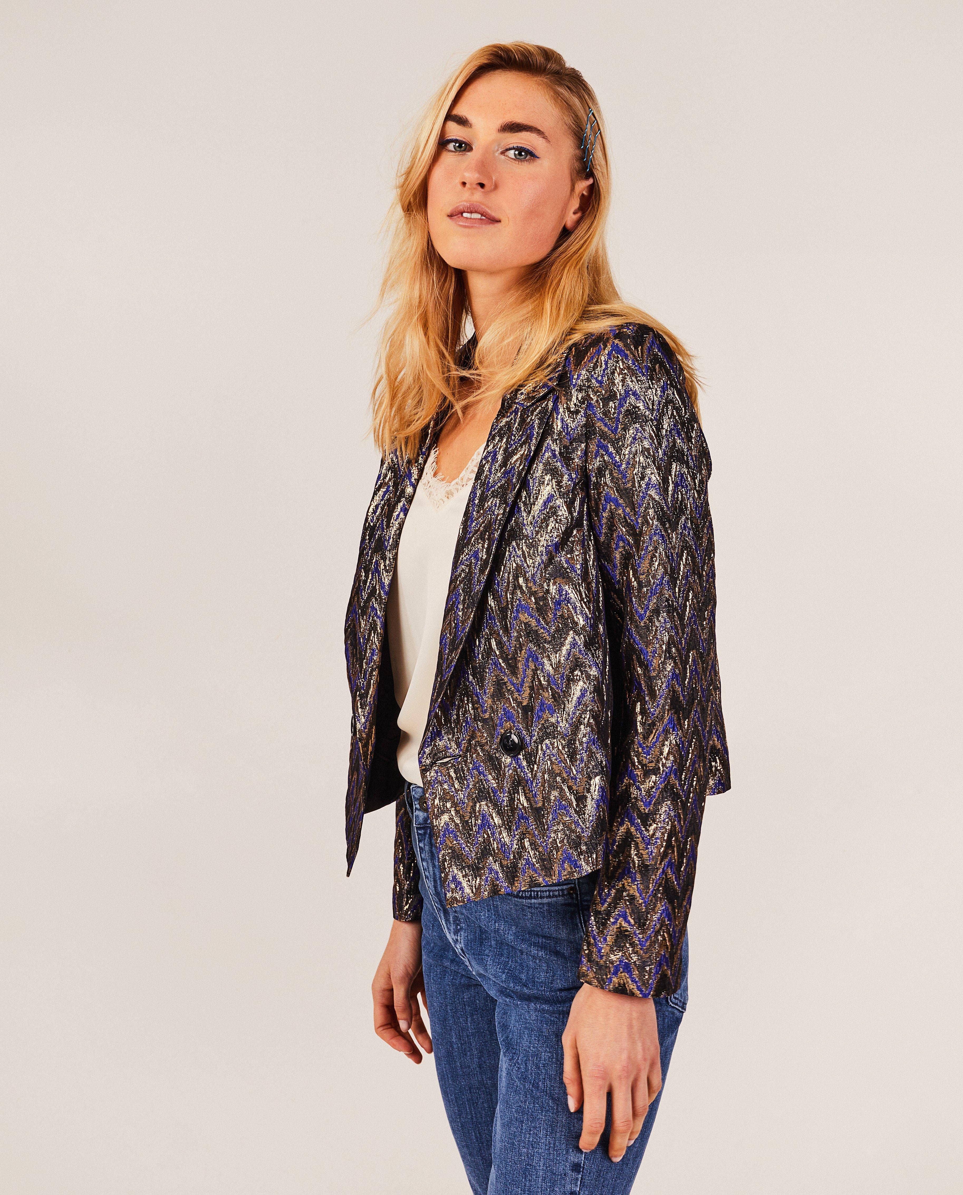 Blazers - Blazer met jacquard-stof