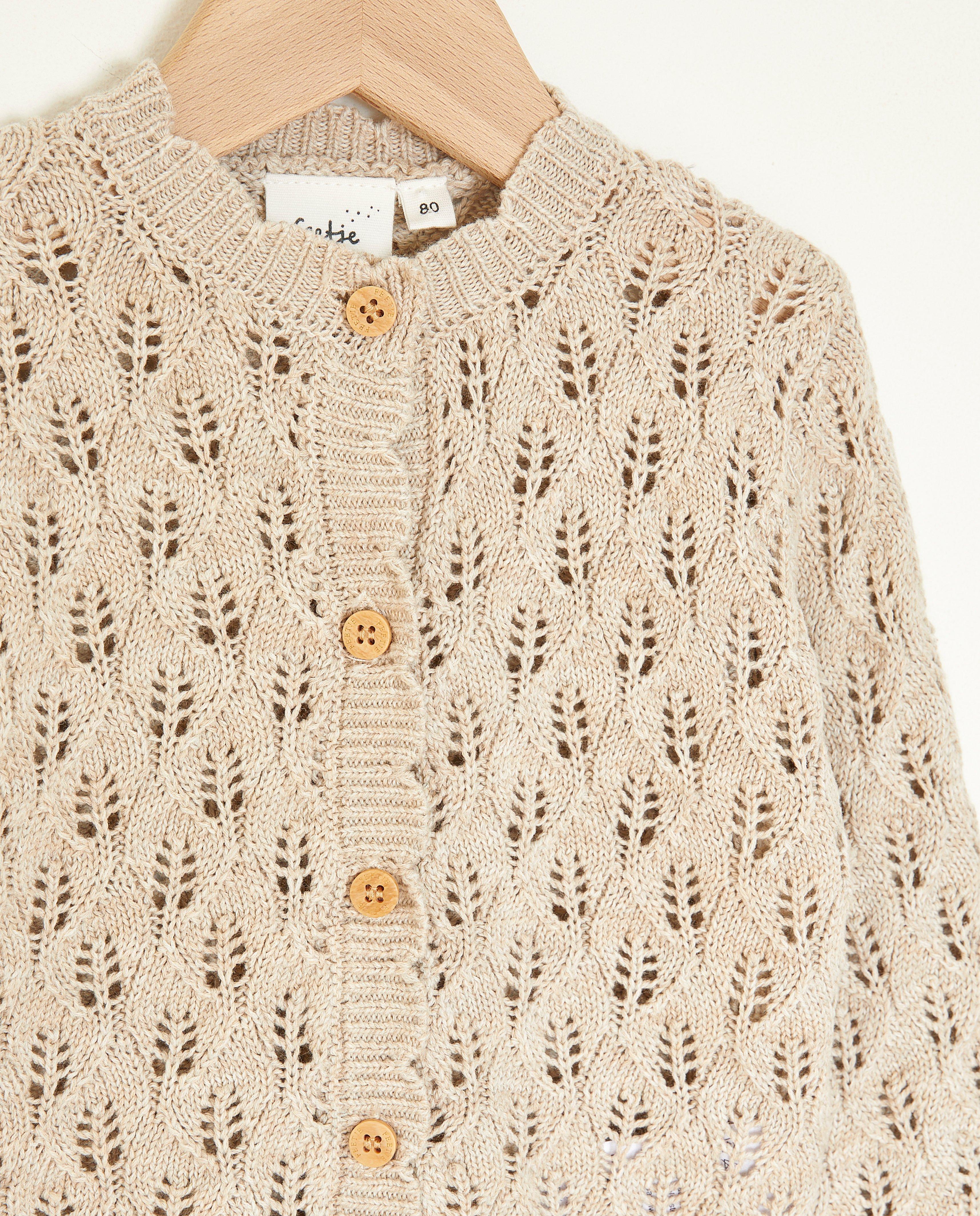 Cardigans - Cardigan tricoté à motif ajouré