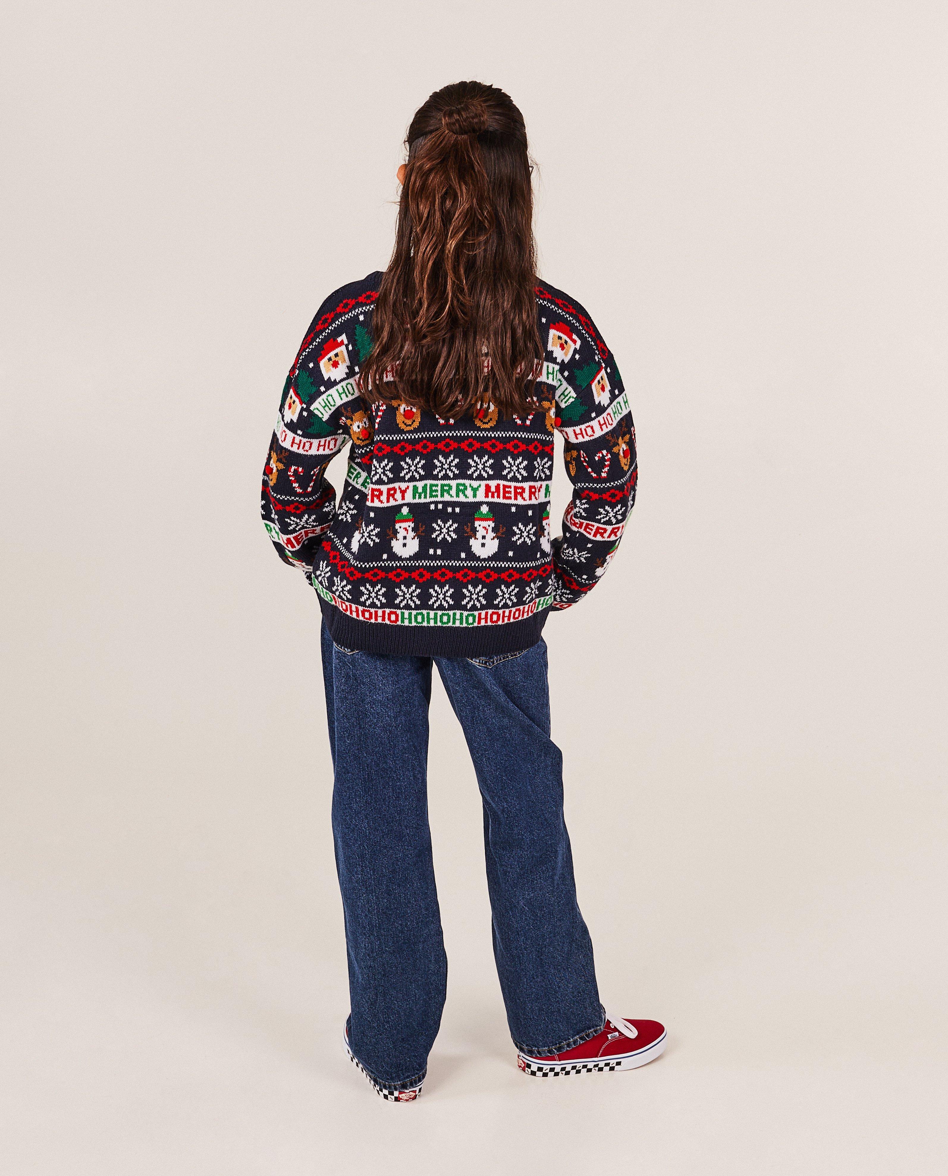 Truien - Kersttrui met opschrift, 7-14 jaar