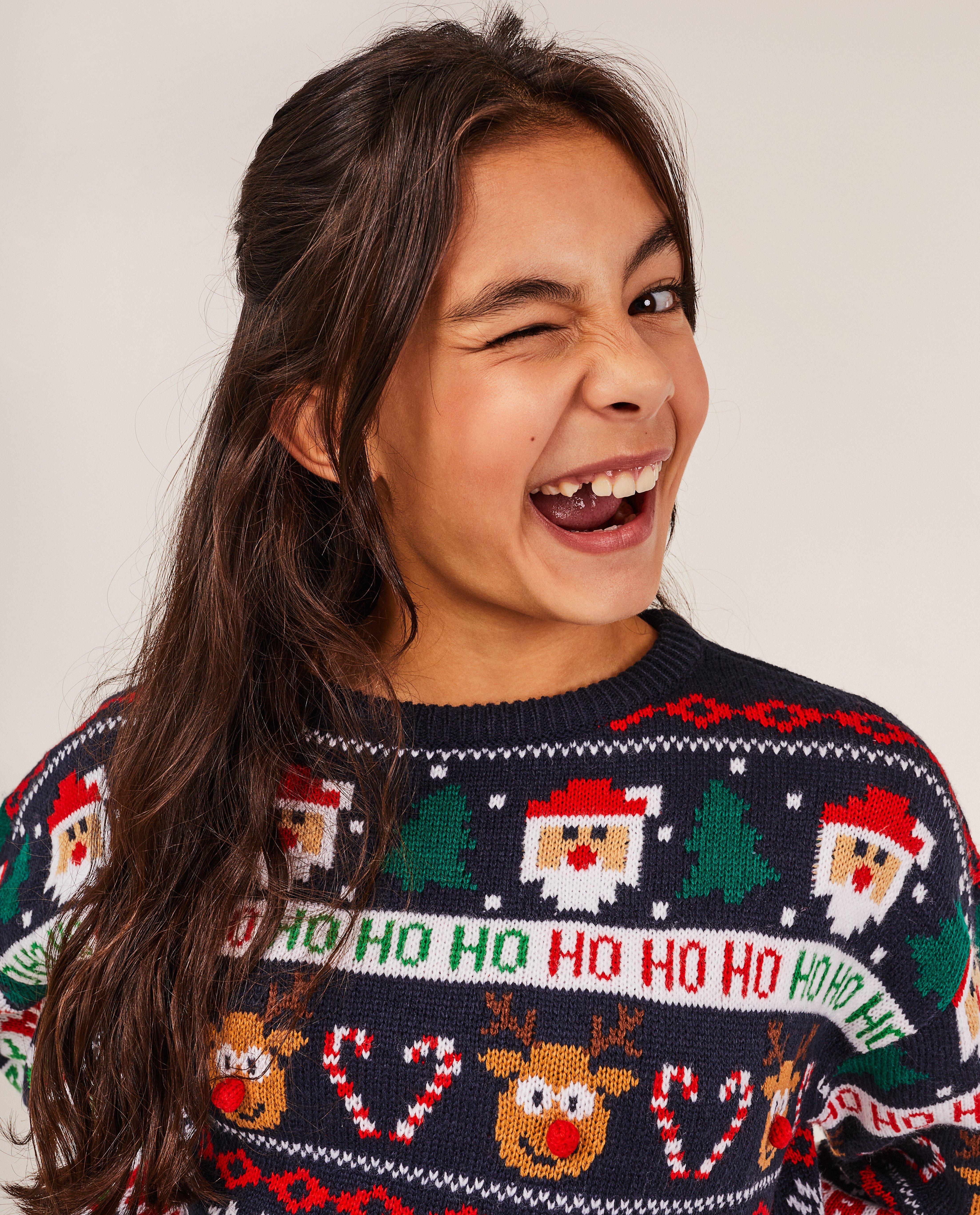 Truien - Kersttrui met opschrift, 7-14 jaar