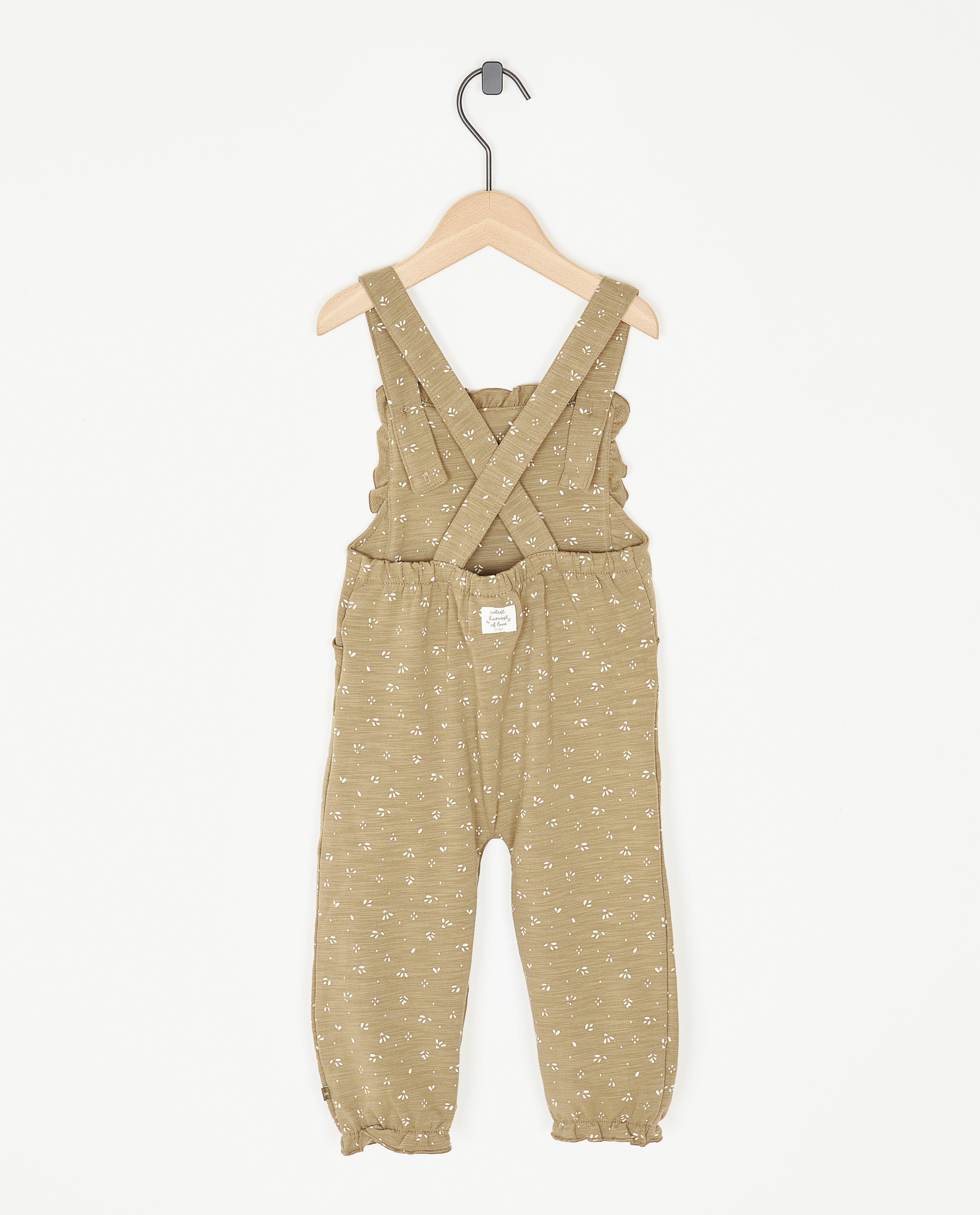 Groene salopette met print - Product Detail - khaki - afbeelding nummer 2