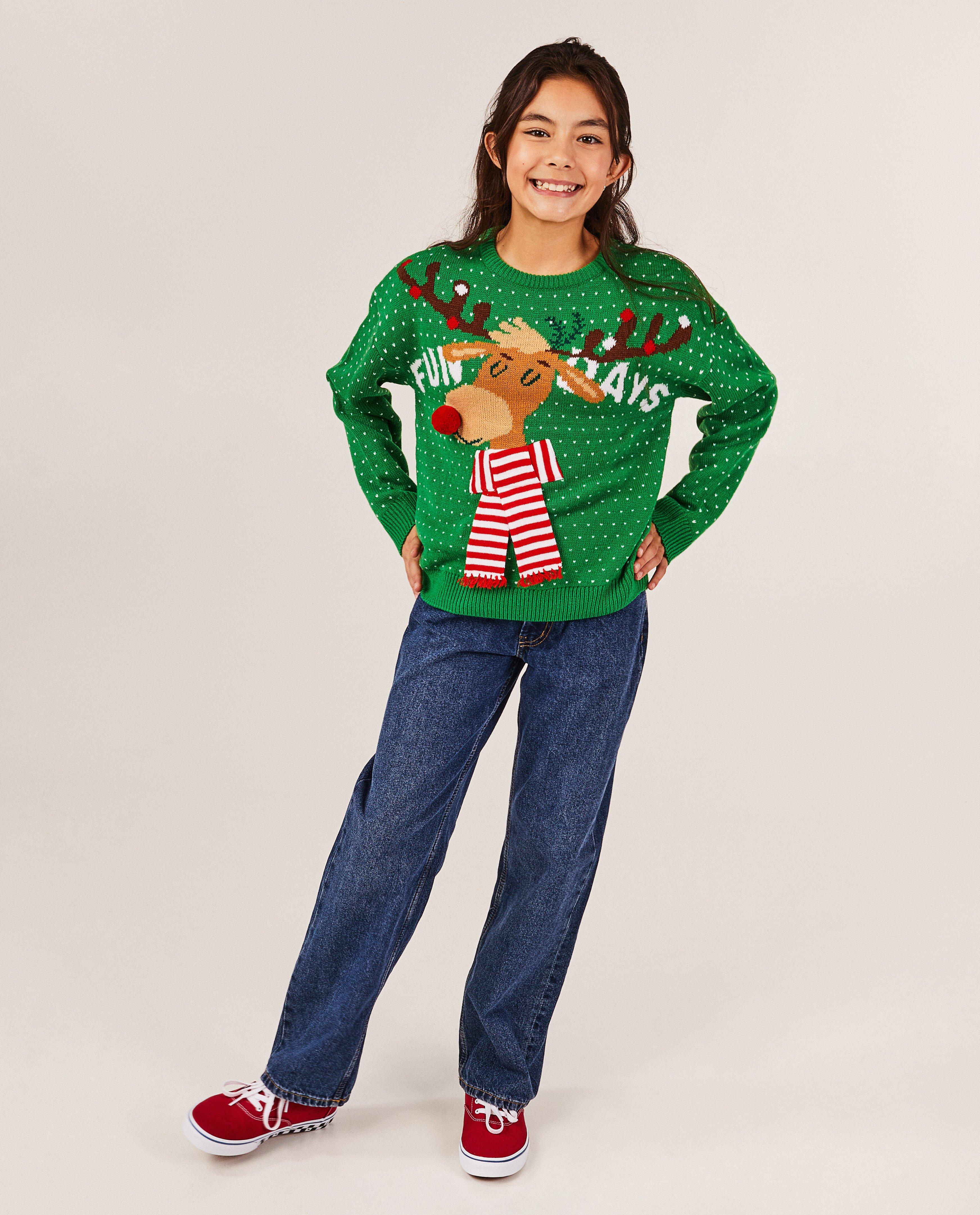 Pull de Noël à relief, 7-14 ans - null - Fish & Chips