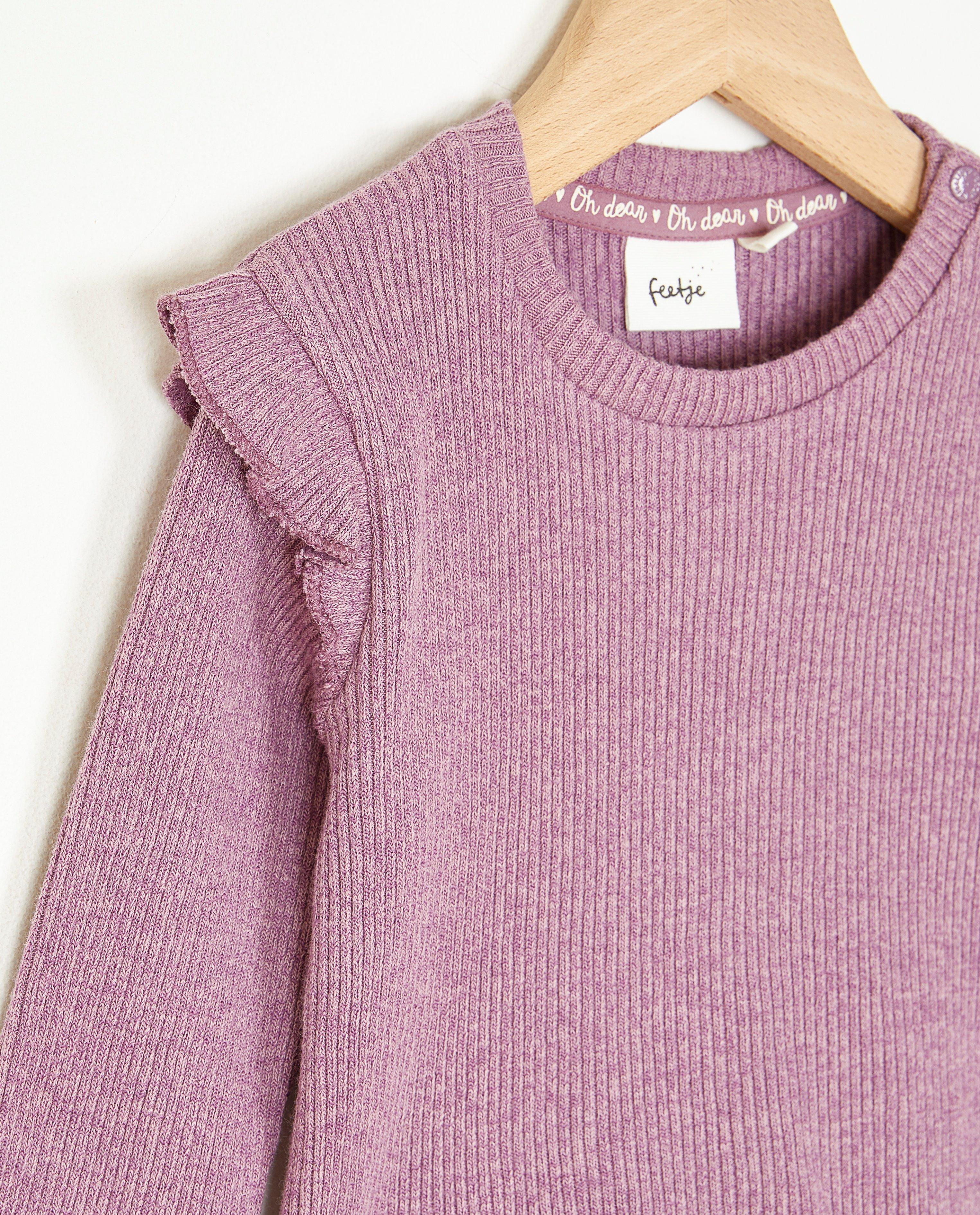 Longsleeve met ribpatroon - Product Detail - paars - afbeelding nummer 5