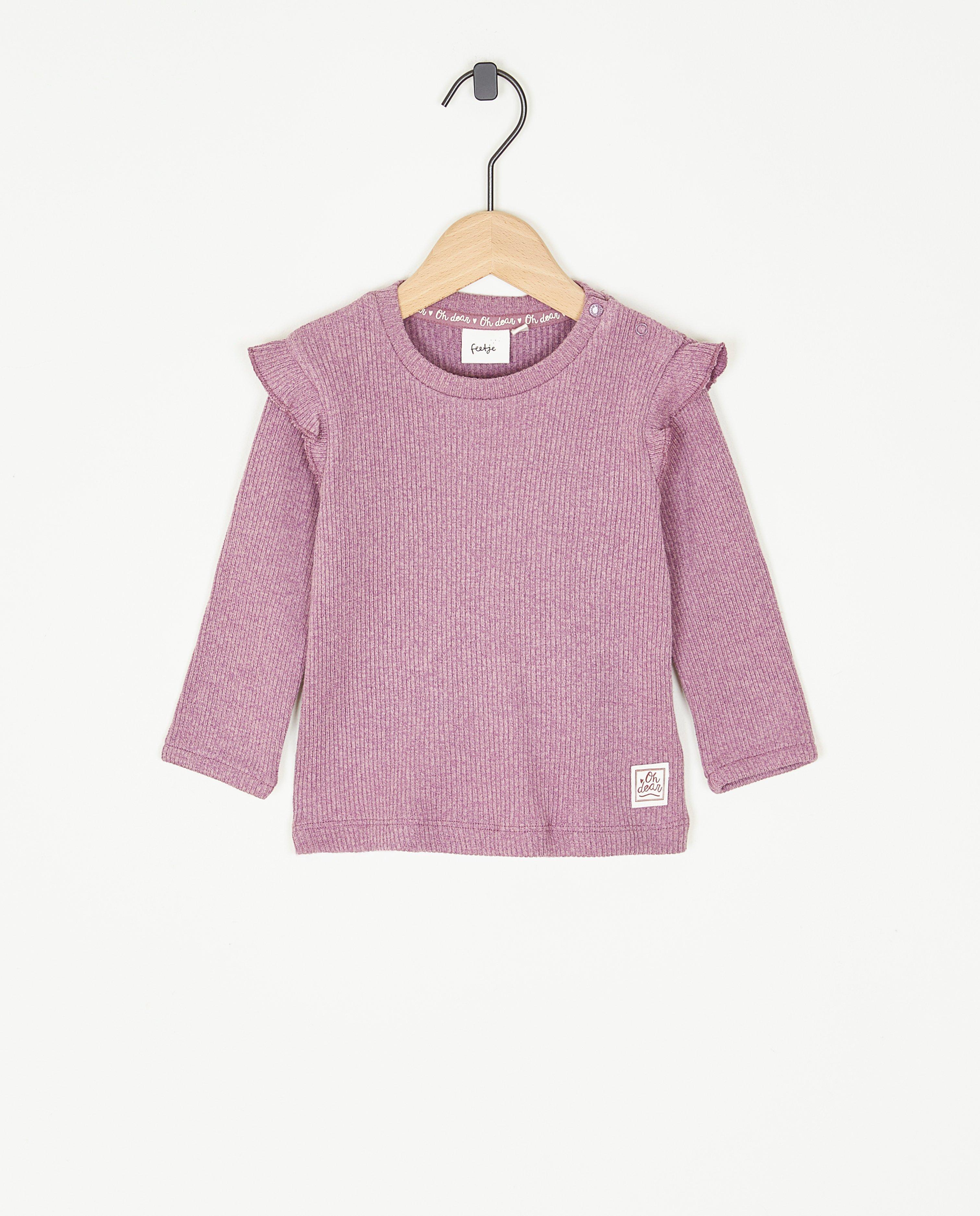 Longsleeve met ribpatroon - Product Detail - paars - afbeelding nummer 2