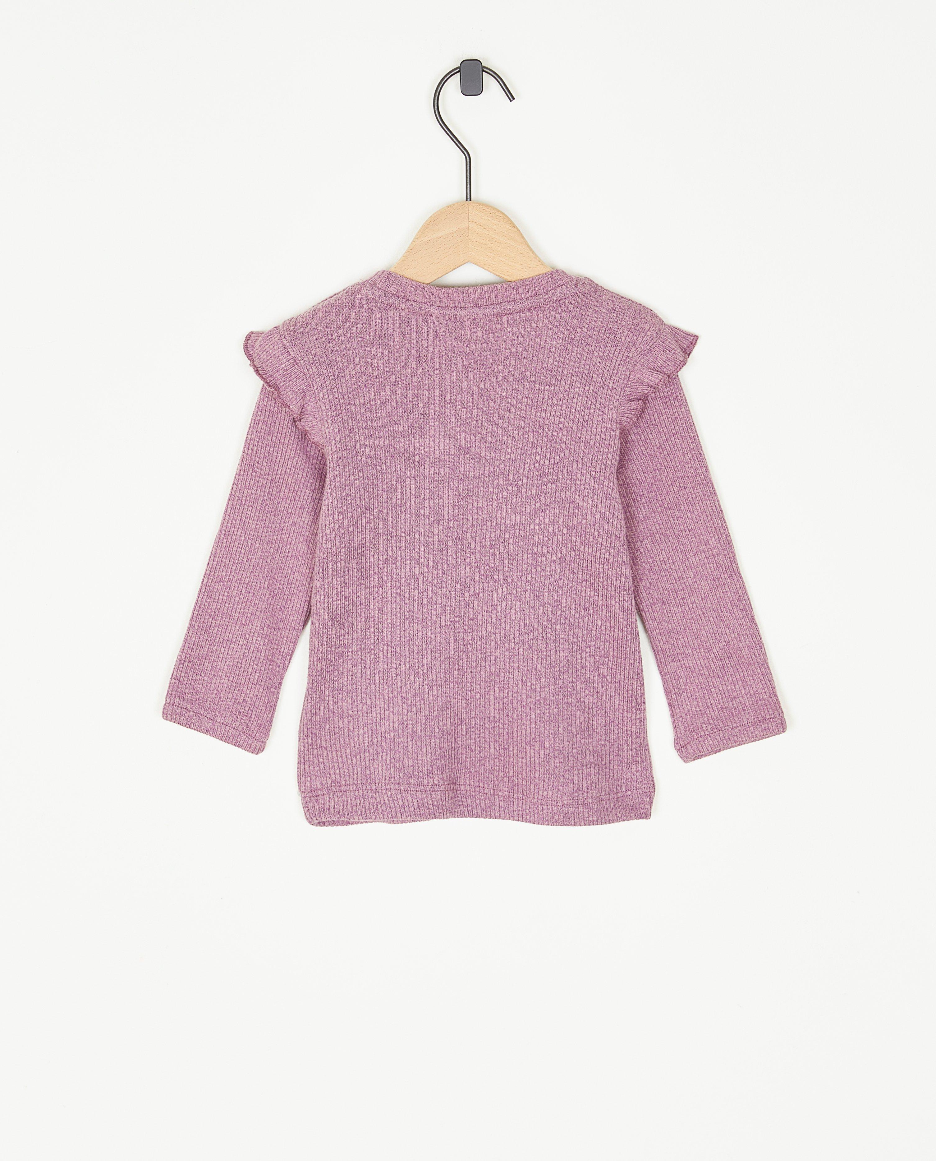 Longsleeve met ribpatroon - Product Detail - paars - afbeelding nummer 3