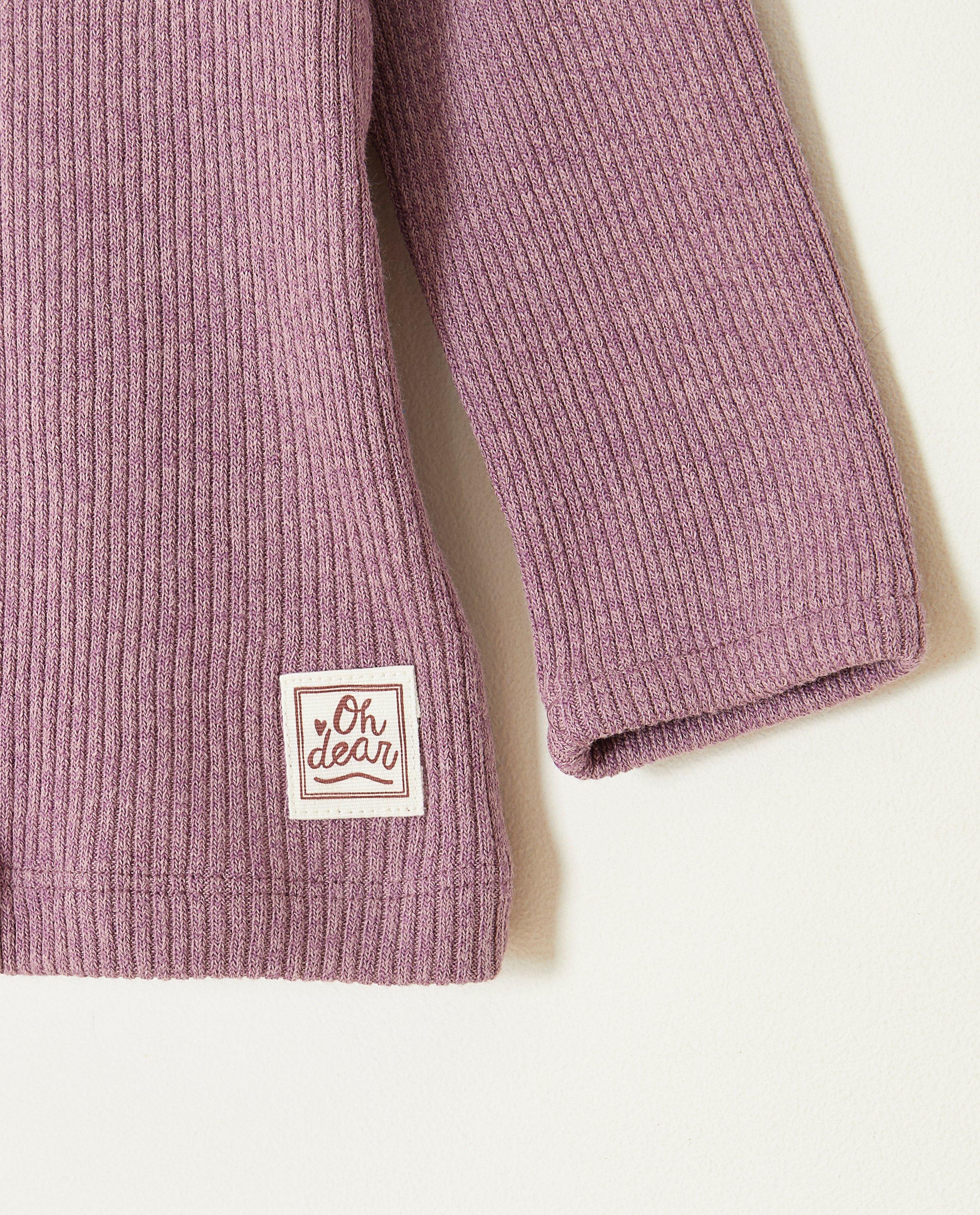 Longsleeve met ribpatroon - Product Detail - paars - afbeelding nummer 4