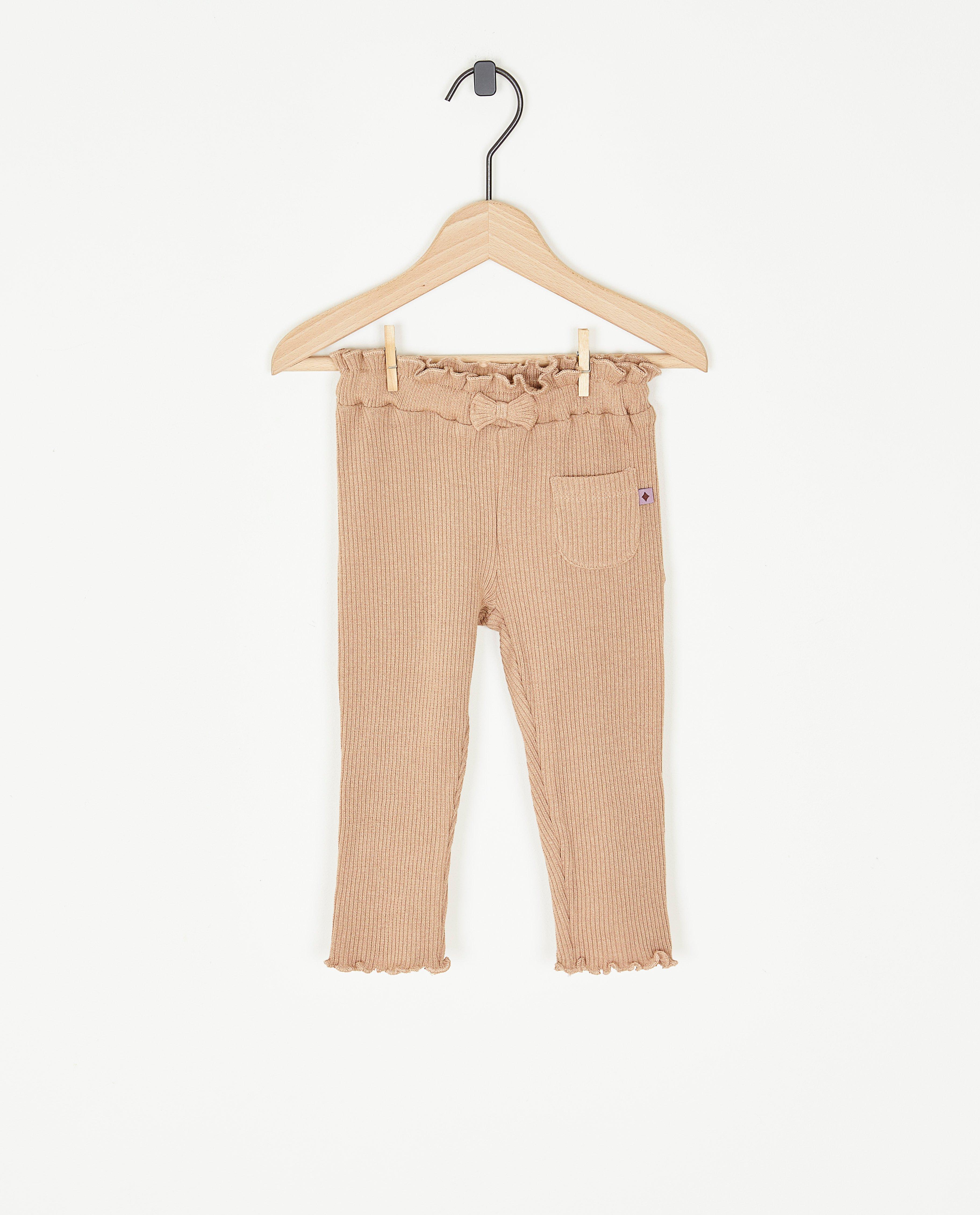 Leggings beiges côtelés - null - Feetje